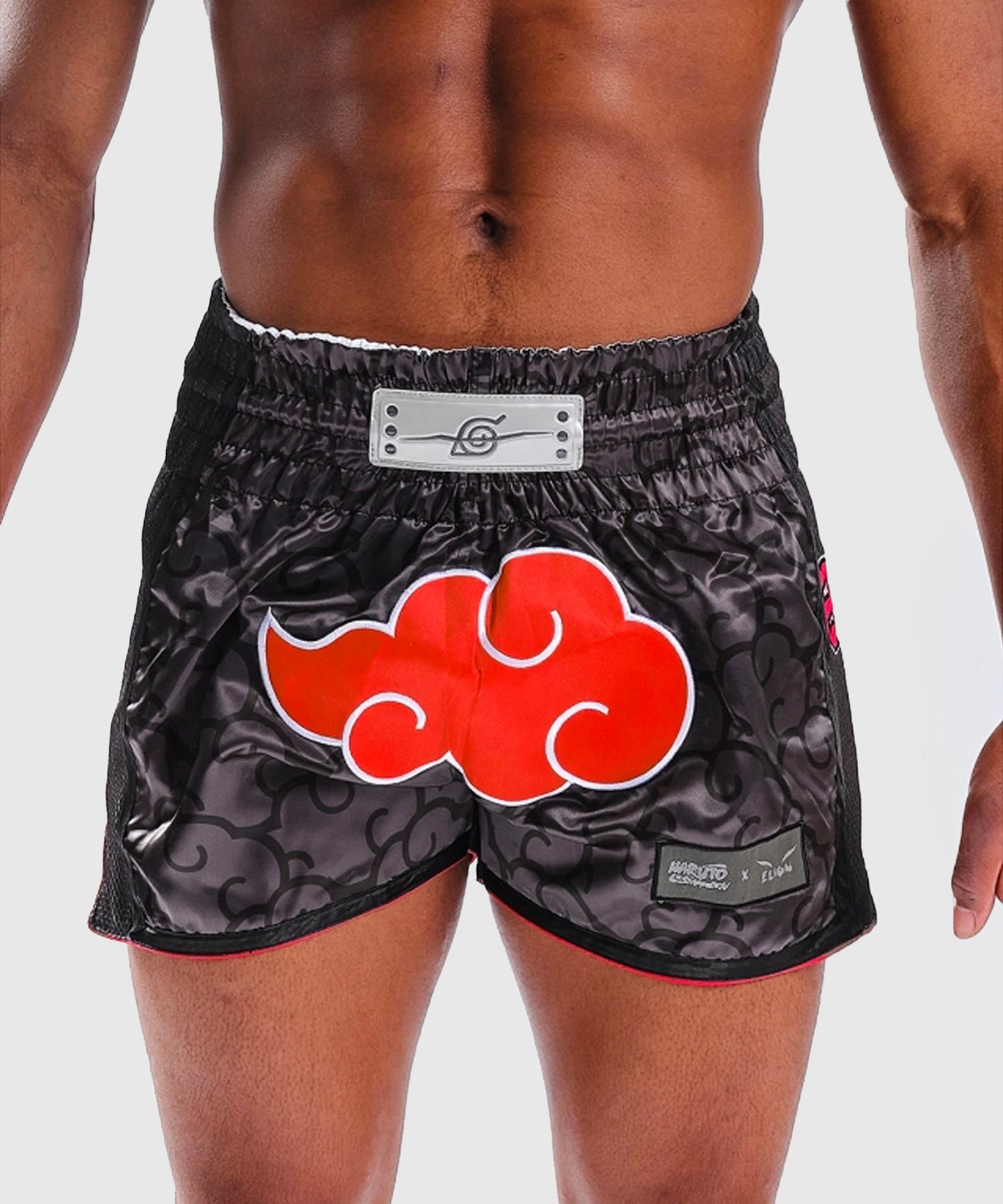 Short de Muay Thai Elion X Naruto - Akatsuki Noir/Rouge