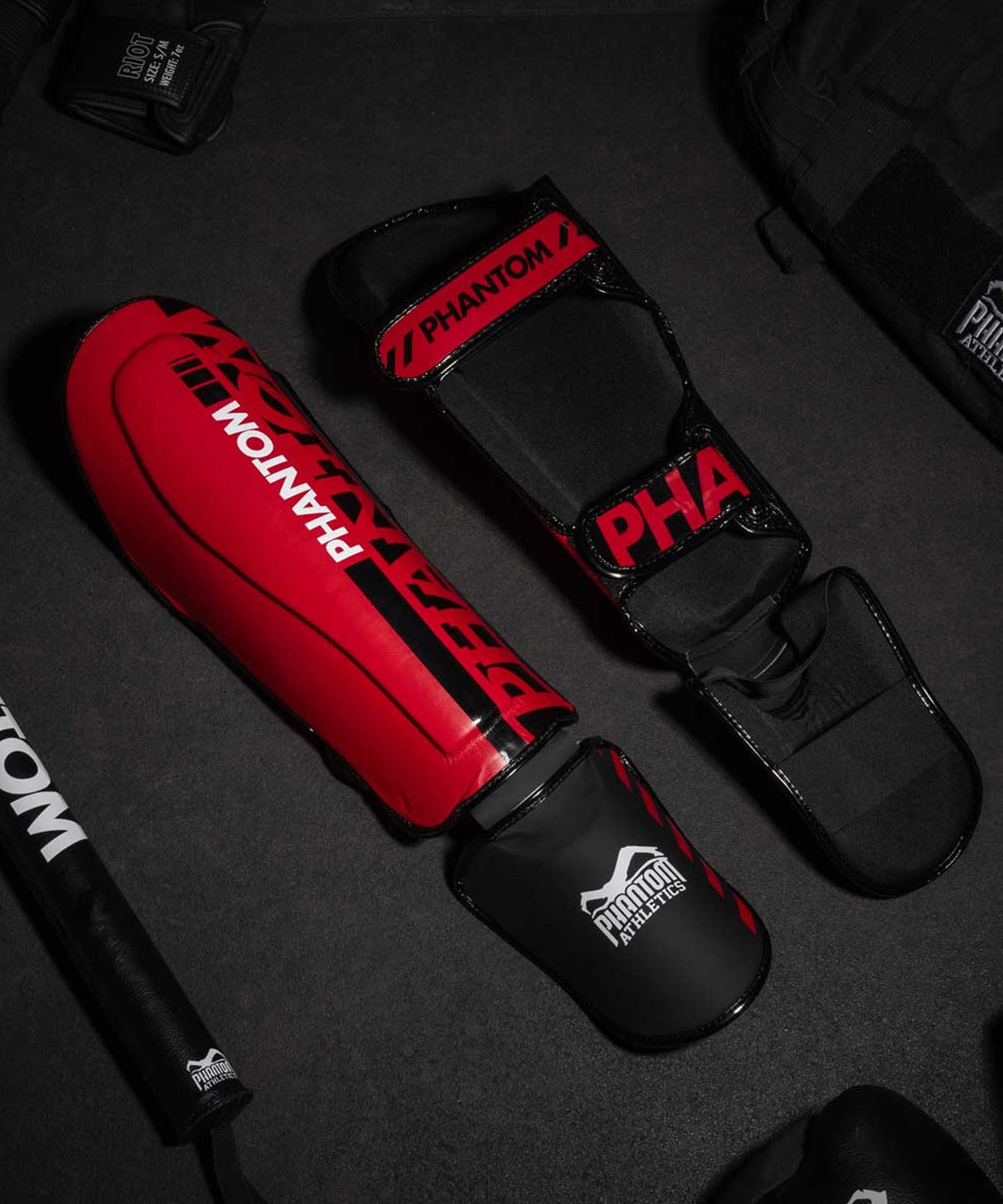 Protège-Tibias Phantom Athletics Apex - Rouge