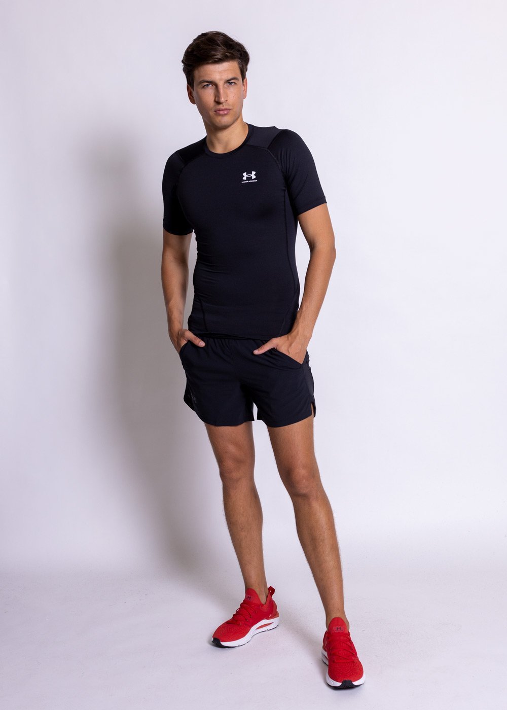 T-shirt Under Armour HeatGear® Armour - Manches Courtes - Noir