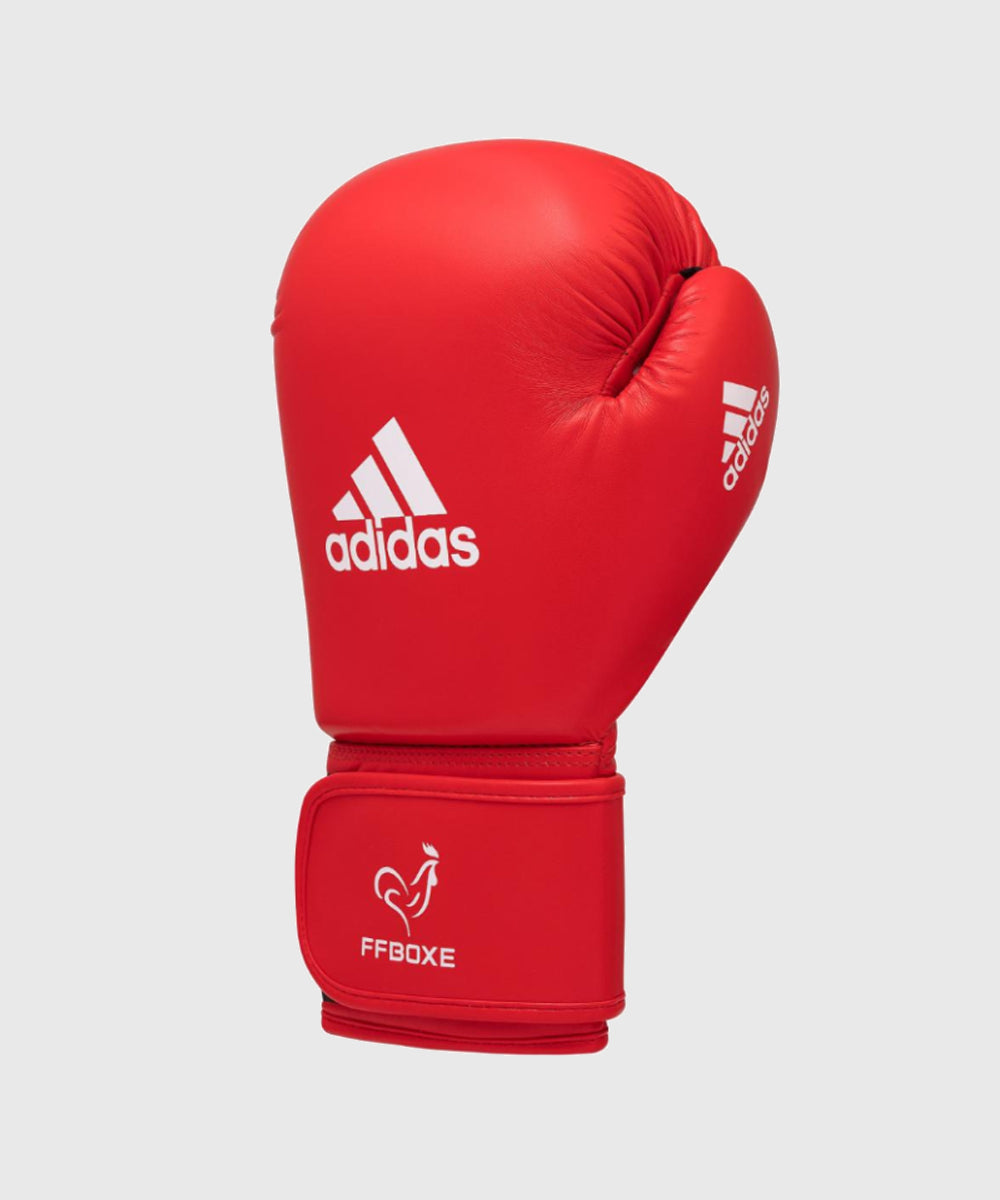 Gants de Boxe Adidas Amateur FFB Approuvés Iba - Rouge