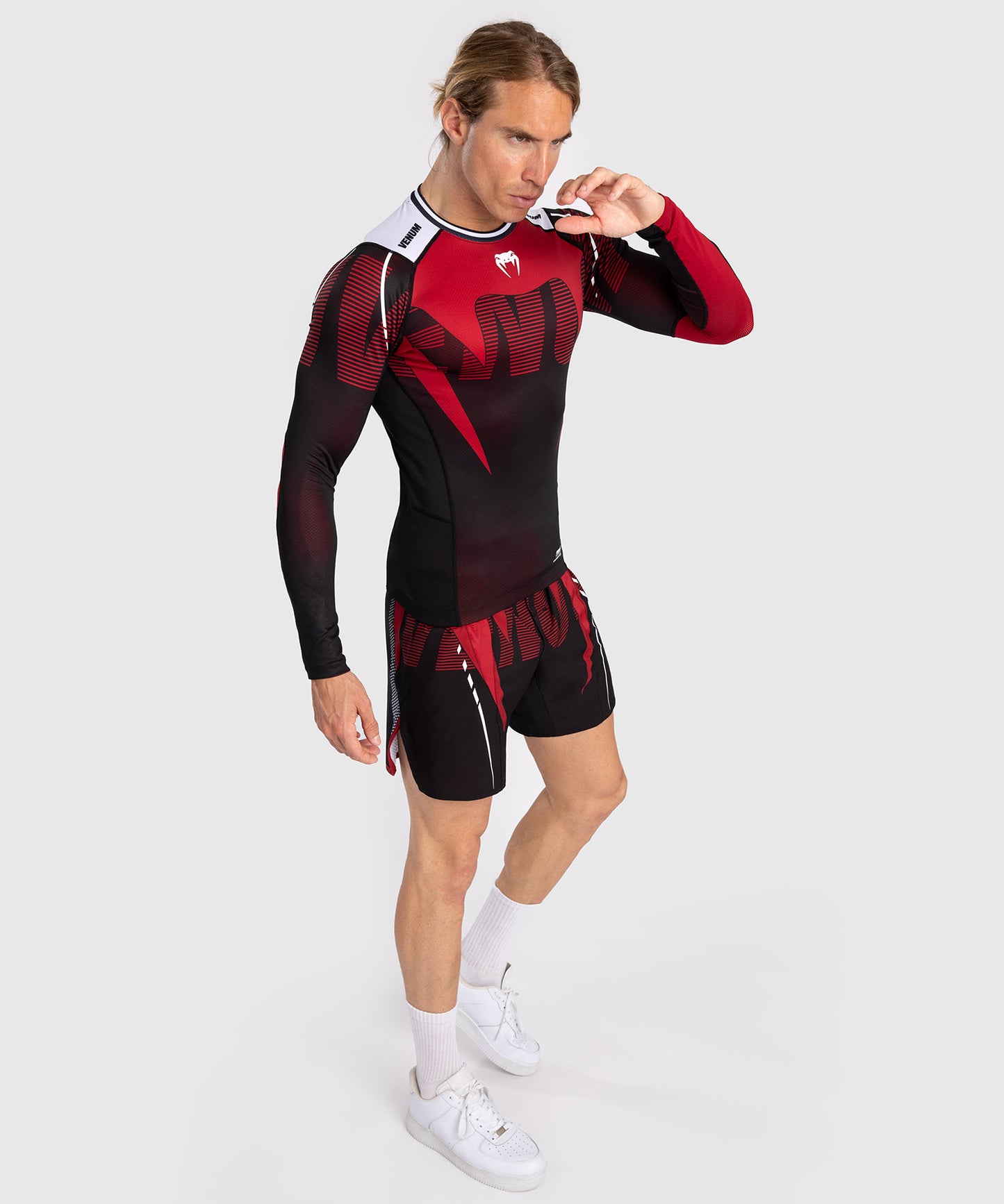 Venum Adrenaline Rashguard de Manga Larga para Hombre - Red
