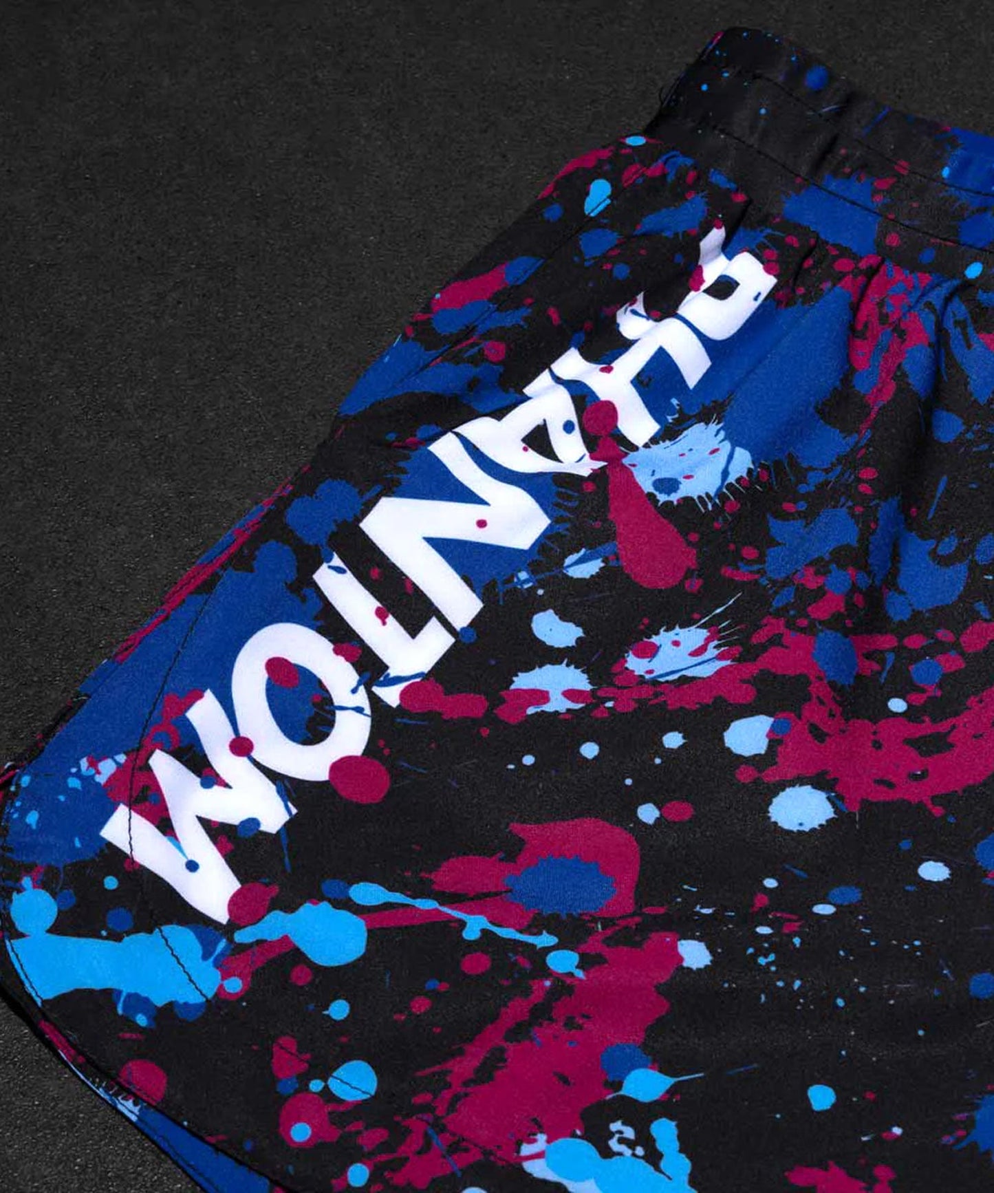 Phantom Athletics Fusion Splatter Fight Shorts - Black/Blue/Red