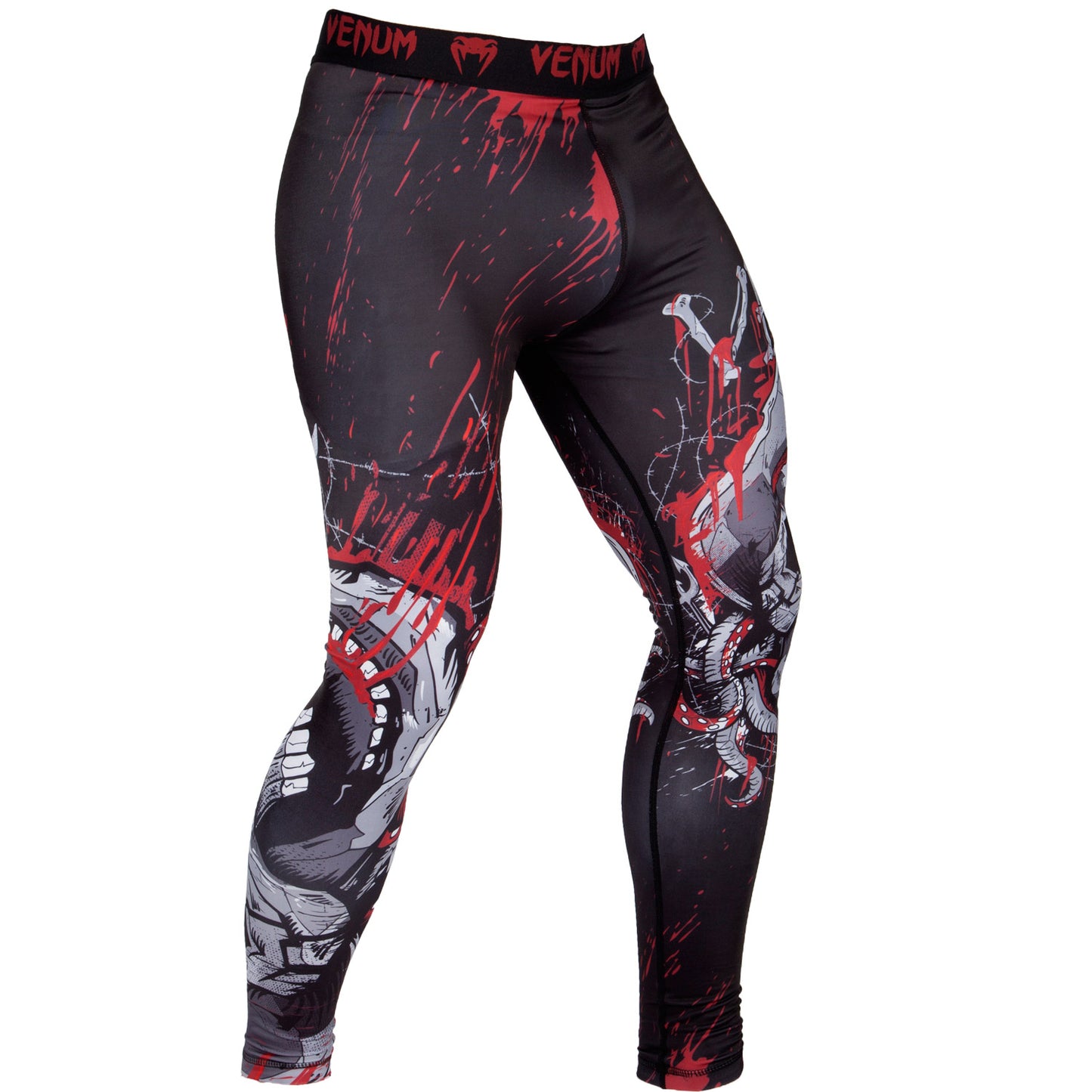 Venum Pirate 3.0 Compression Tights - Black/Red