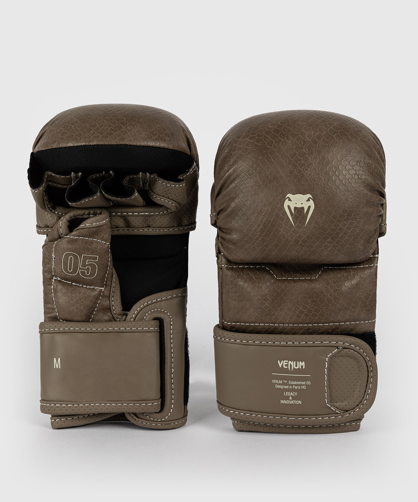 Venum Impact Evo Scales Guantes de Sparring MMA - Gris oscuro