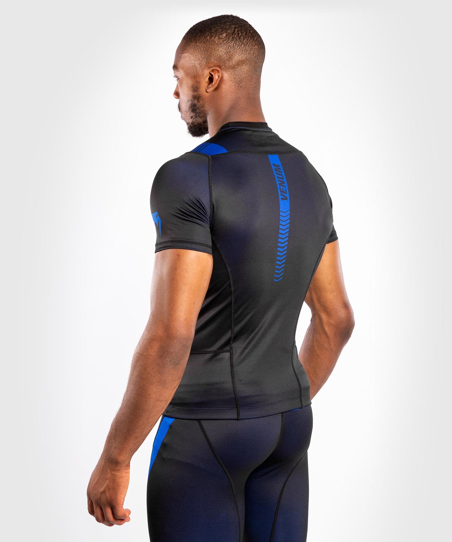 Camiseta de compresión Venum No Gi 3.0 - Manga corta - Negro/Azul
