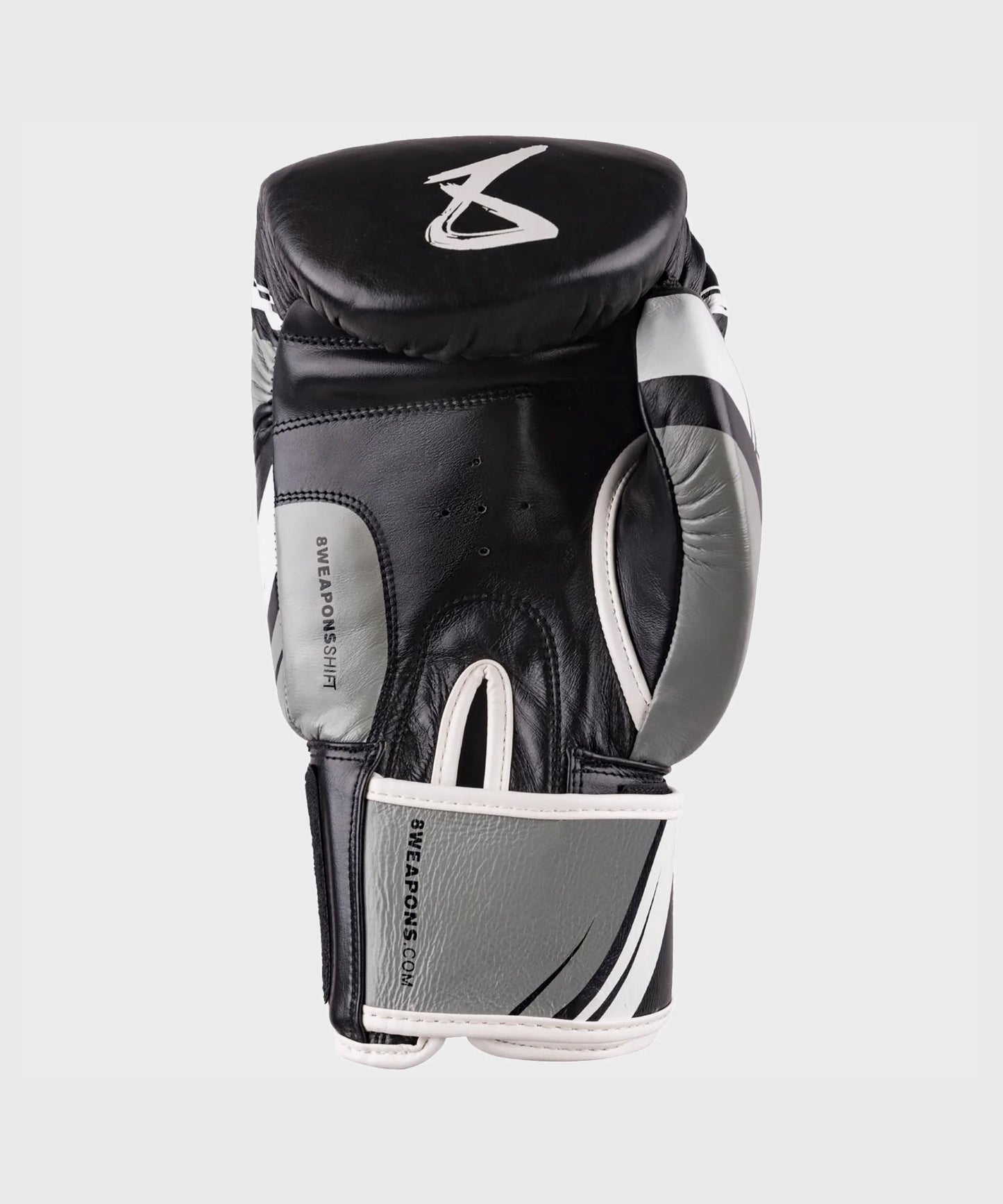8 Weapons Shift Boxing Gloves - Black/White