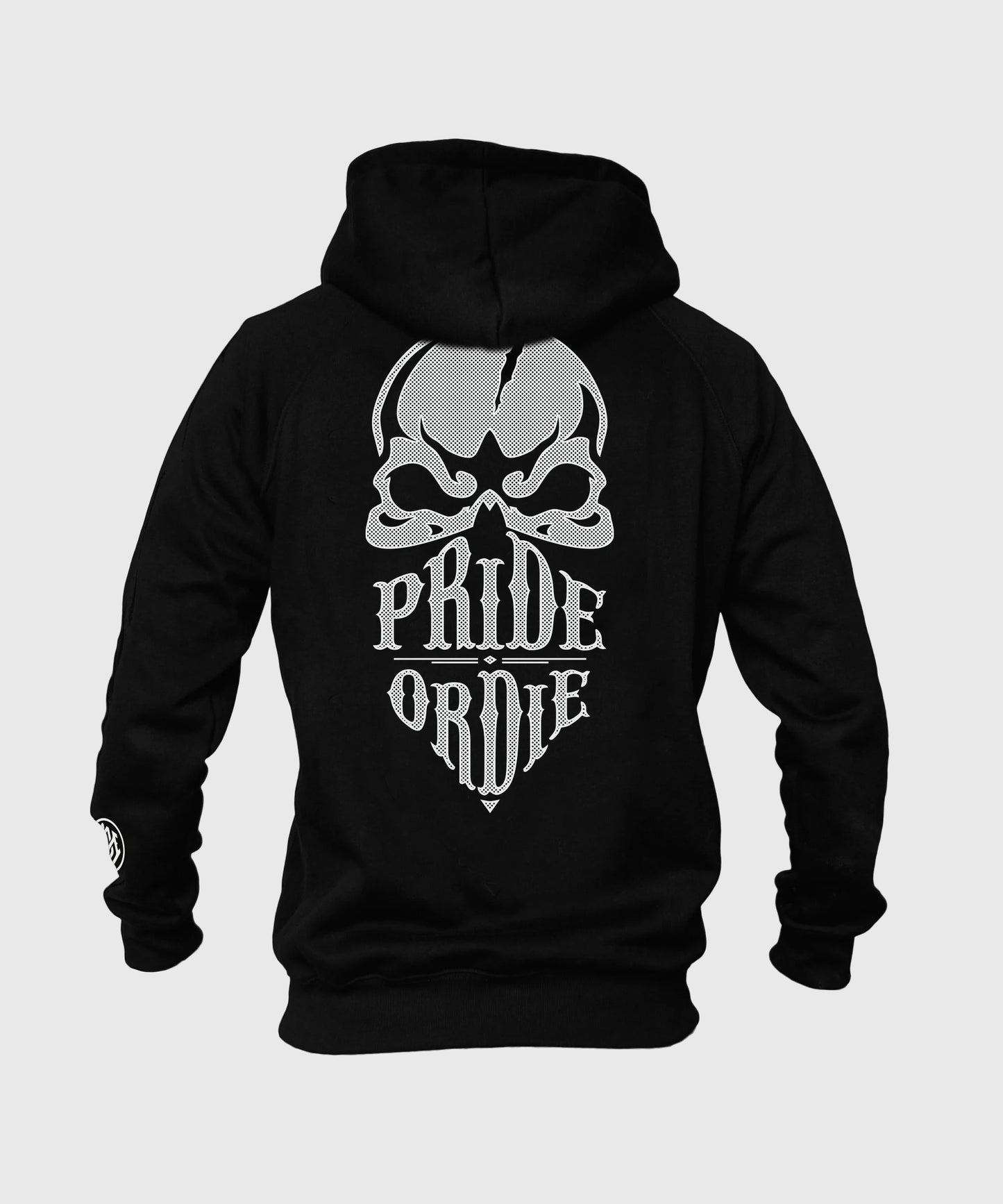 Pride Or Die Reckless Kapuzenjacke mit Reißverschluss – Schwarz/Weiß