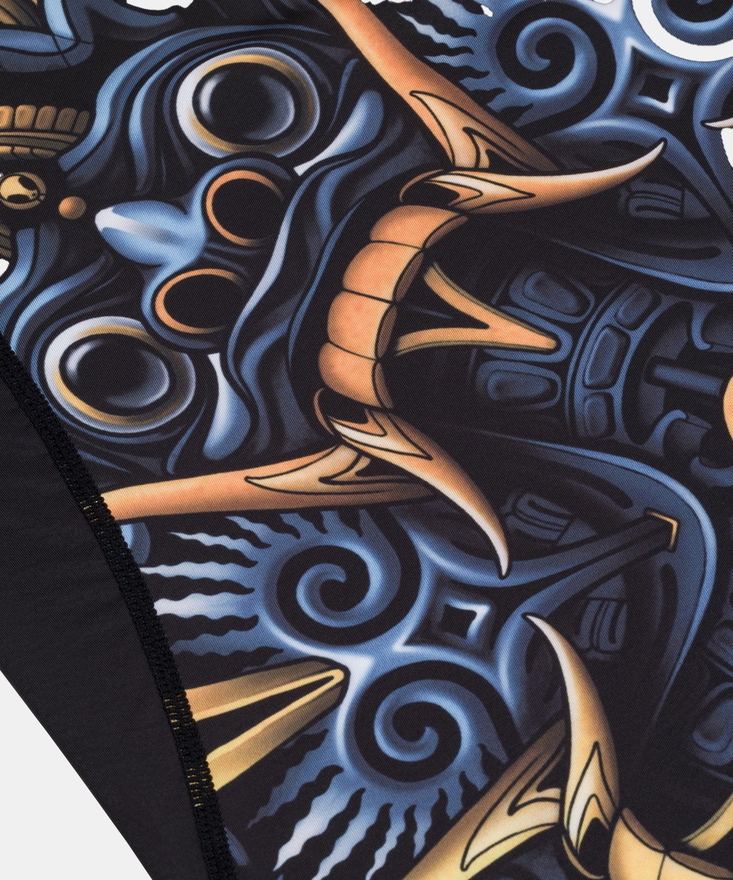 Manto Barong Kurzarm-Rashguard - Schwarz