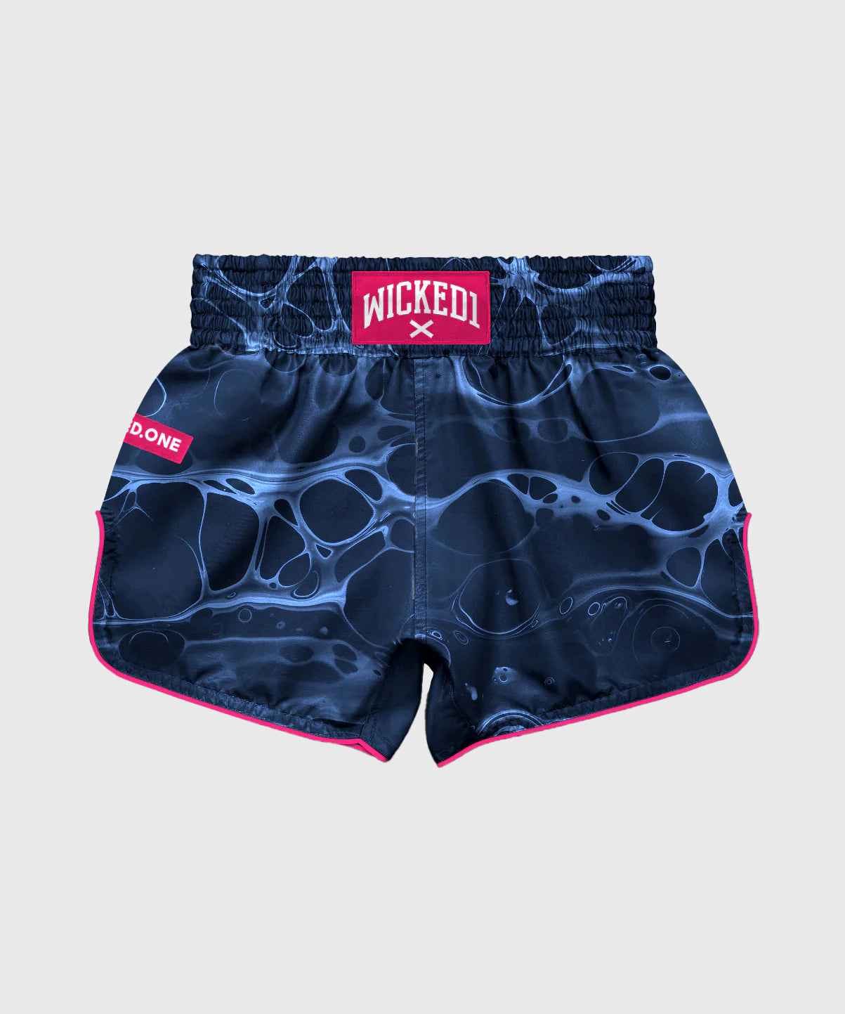 Wicked One Chemist Pantaloncini da Muay Thai - Blu Notte/Rosa