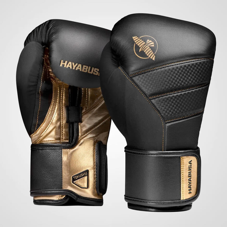 Hayabusa T3 Guantes de Boxeo - Negro/Oro