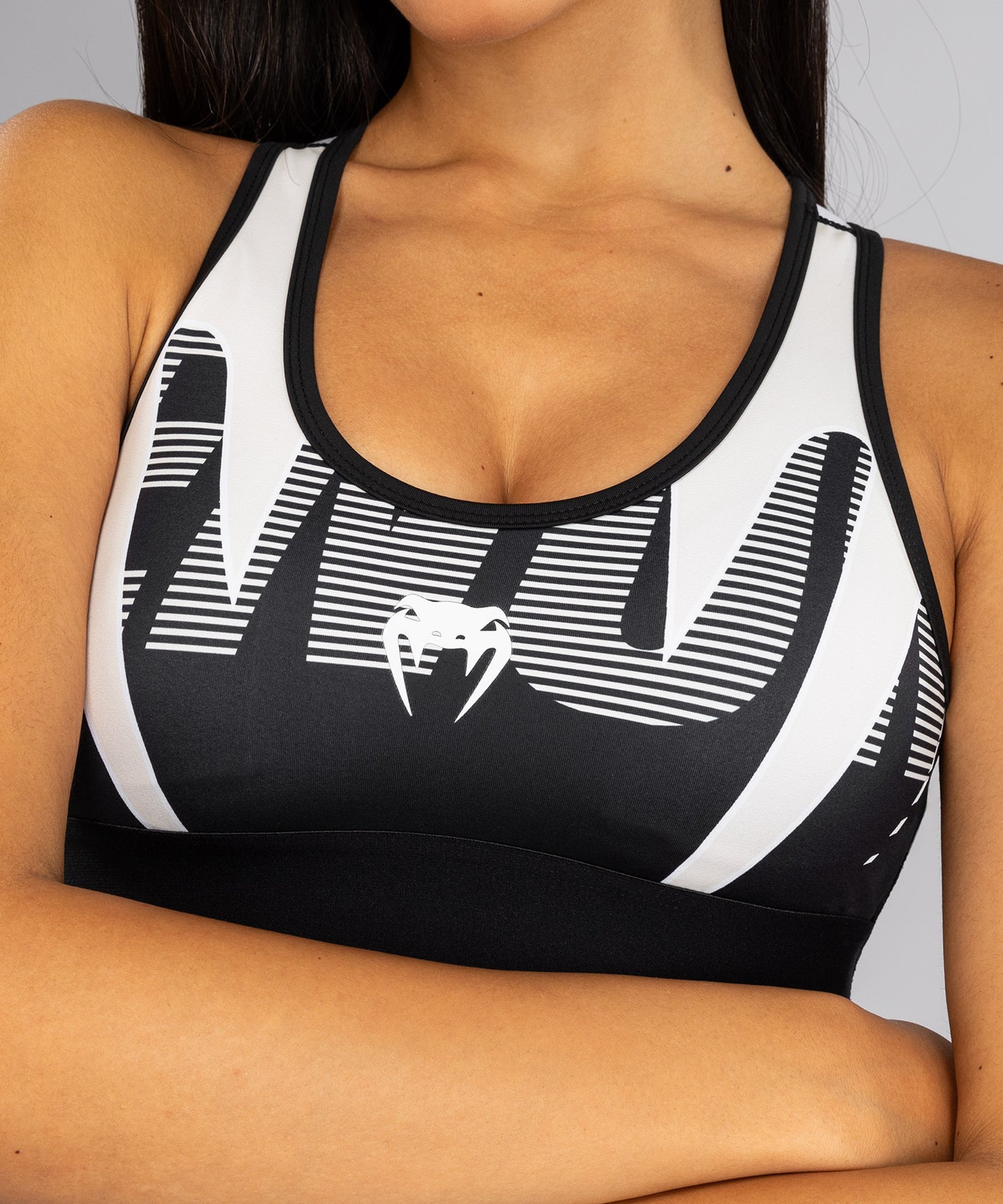 Venum Adrenaline Damen Sport-BH – Schwarz/Elfenbein