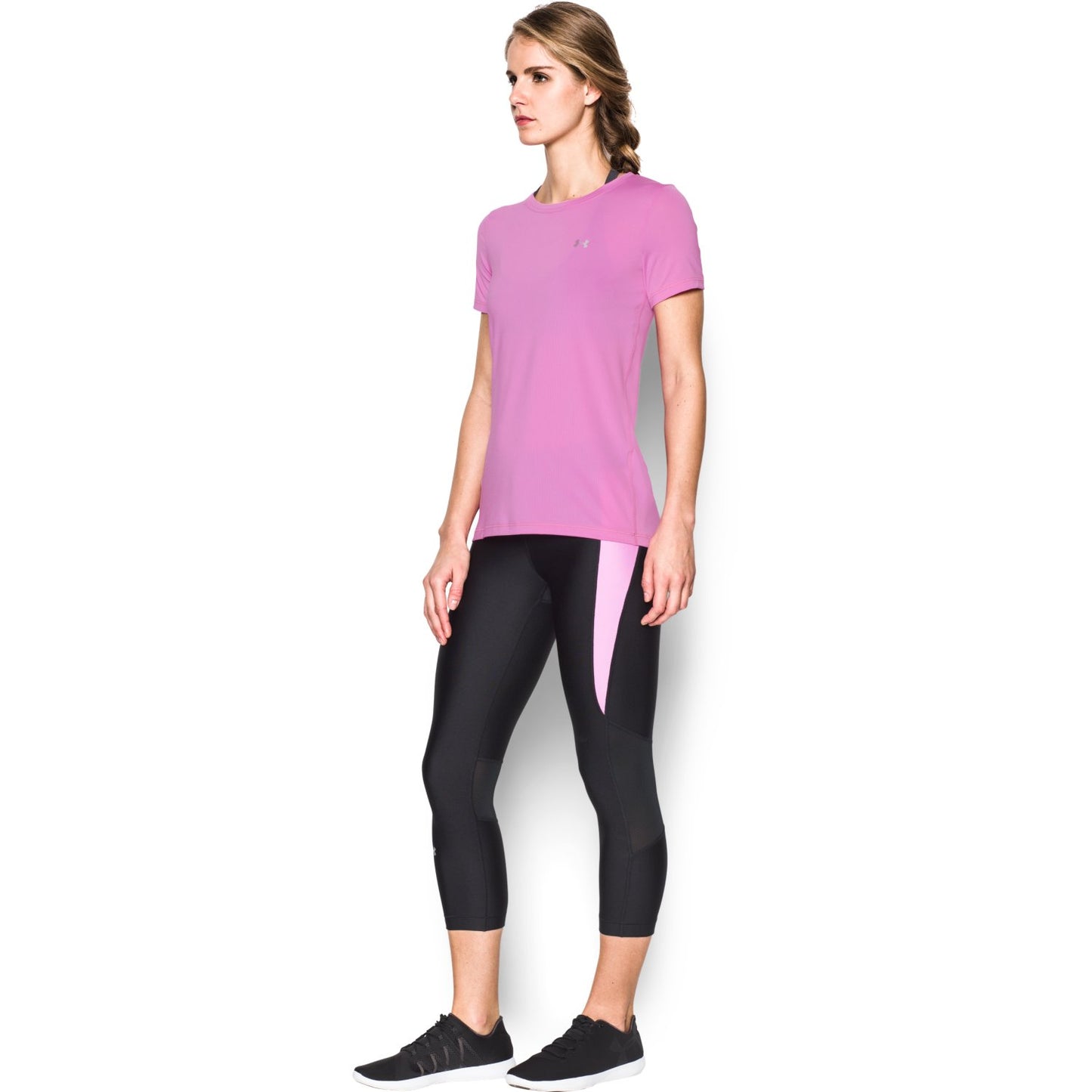 T-shirt Femme Under Armour Heatgear Armour - Rose