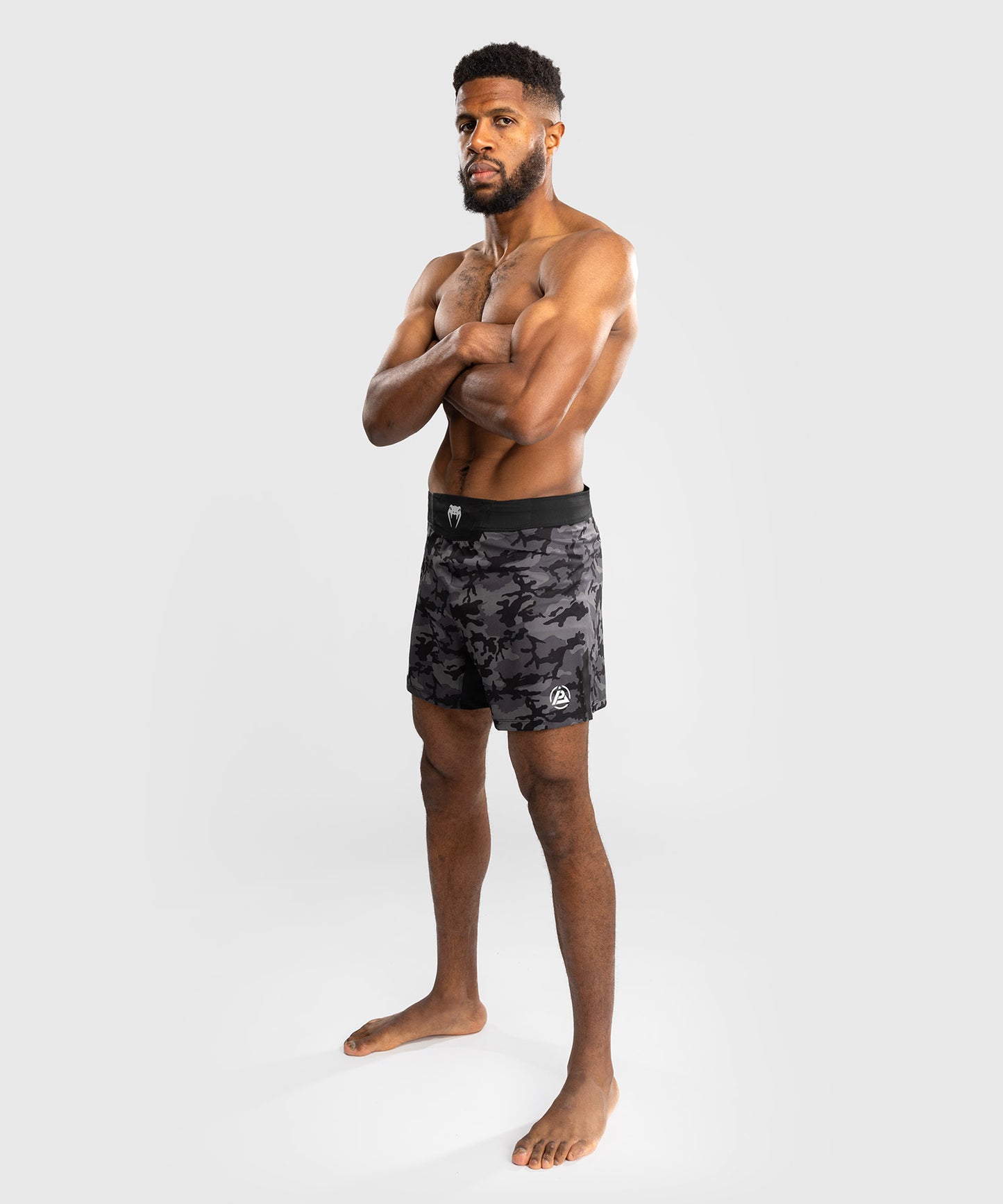 Venum x Polaris Fight Shorts - Black/Storm Grey