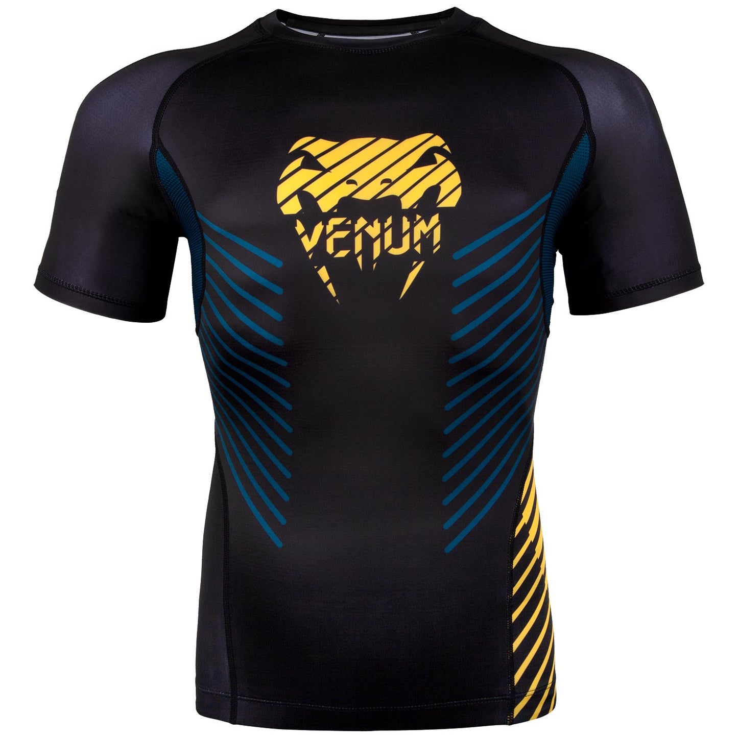 Rashguard Venum Plasma - Mangas Cortas - Negro/Amarillo