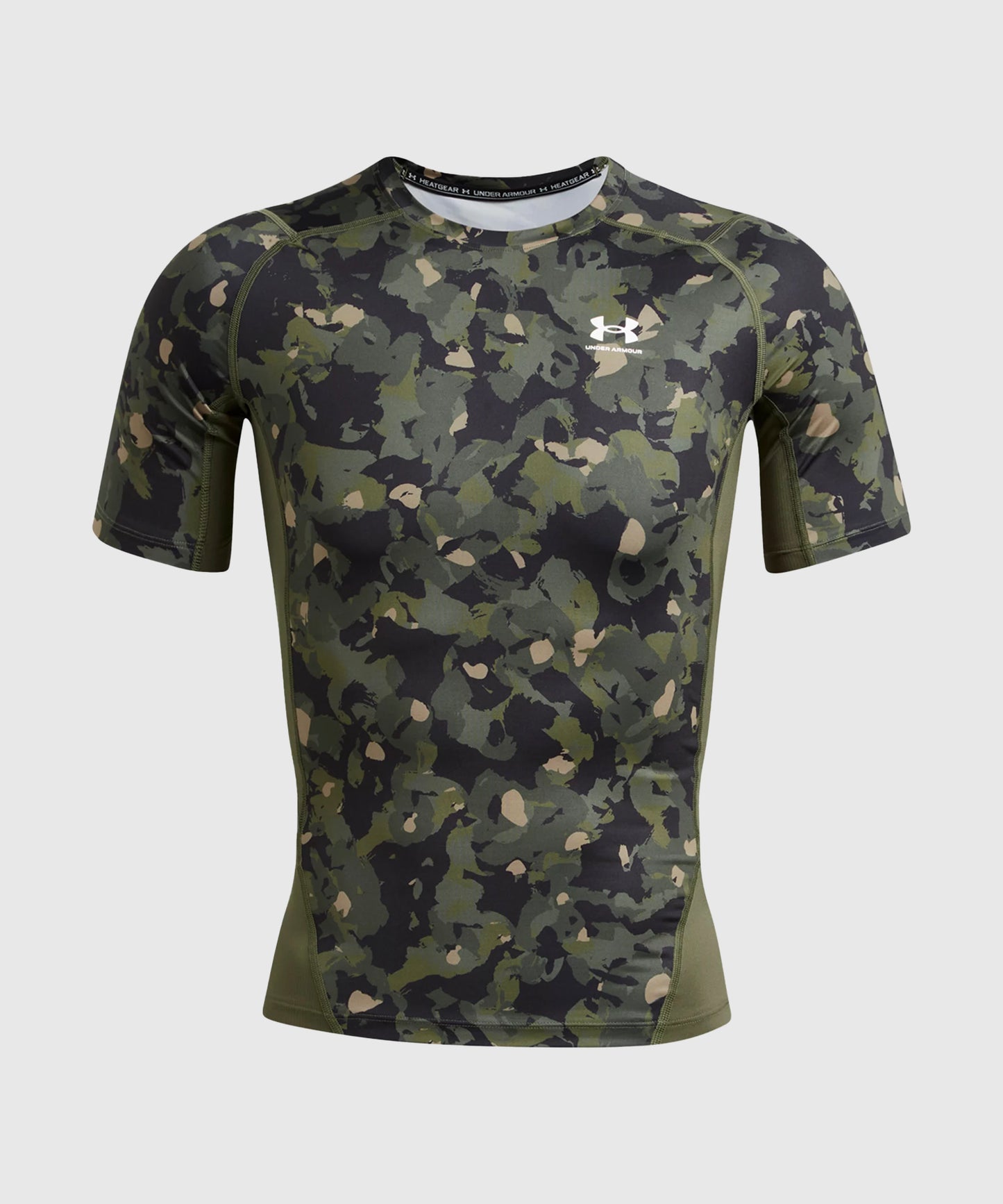 Under Armour Heatgear T-Shirt de Compresión – Caqui/Beige
