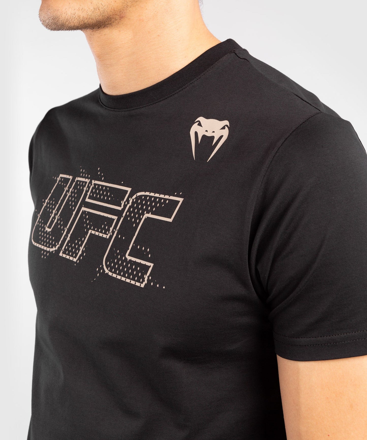 UFC Men's Cotton Short Sleeve T-Shirt Venum Authentic Fight Week - Black