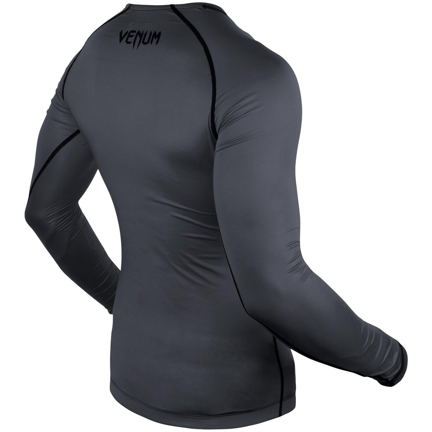 Venum Contender 3.0 Compression T-shirt - Long Sleeves - Heather Grey/Black