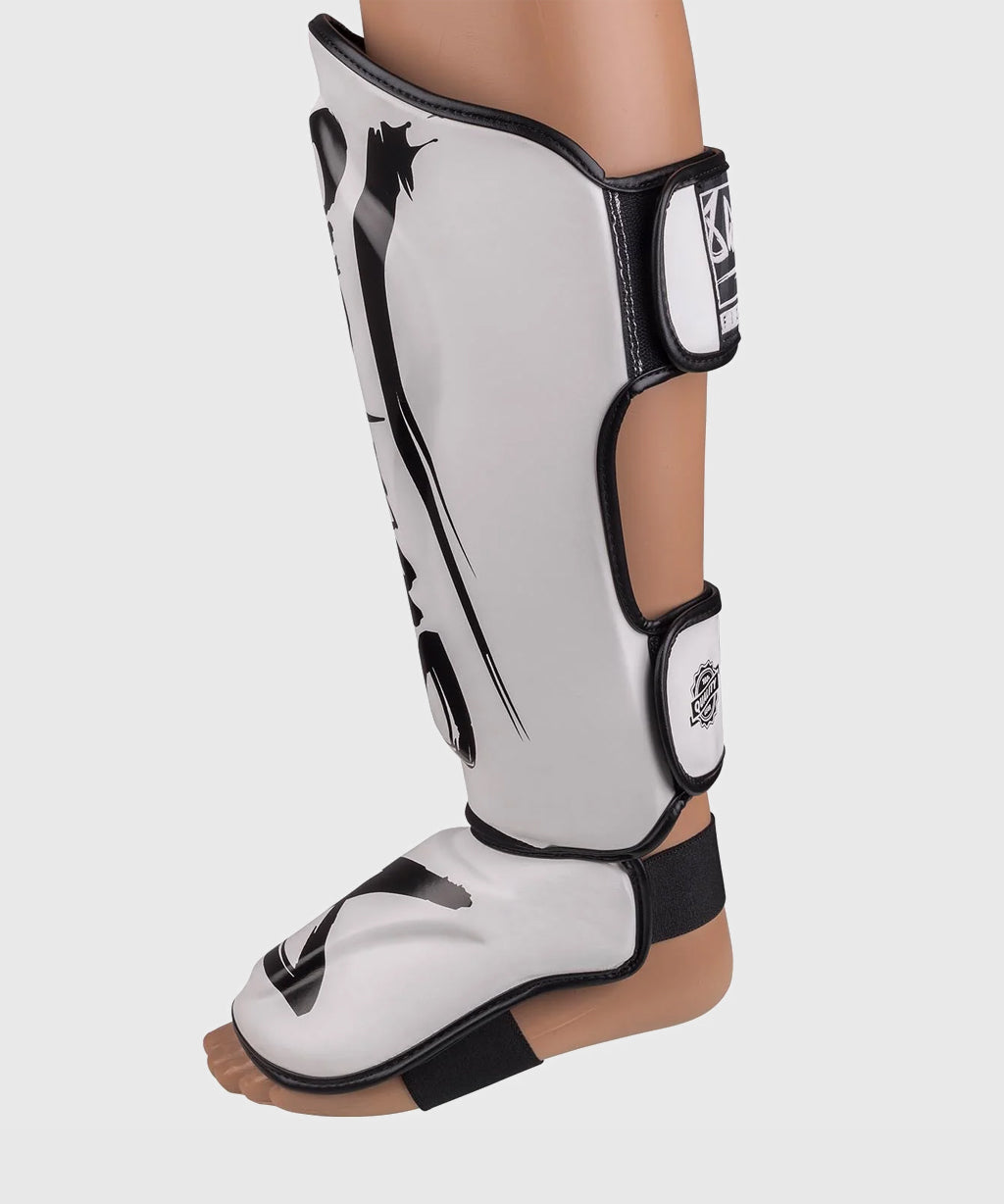 8 Weapons Unlimited 2.0 Shin Guards - White/Black