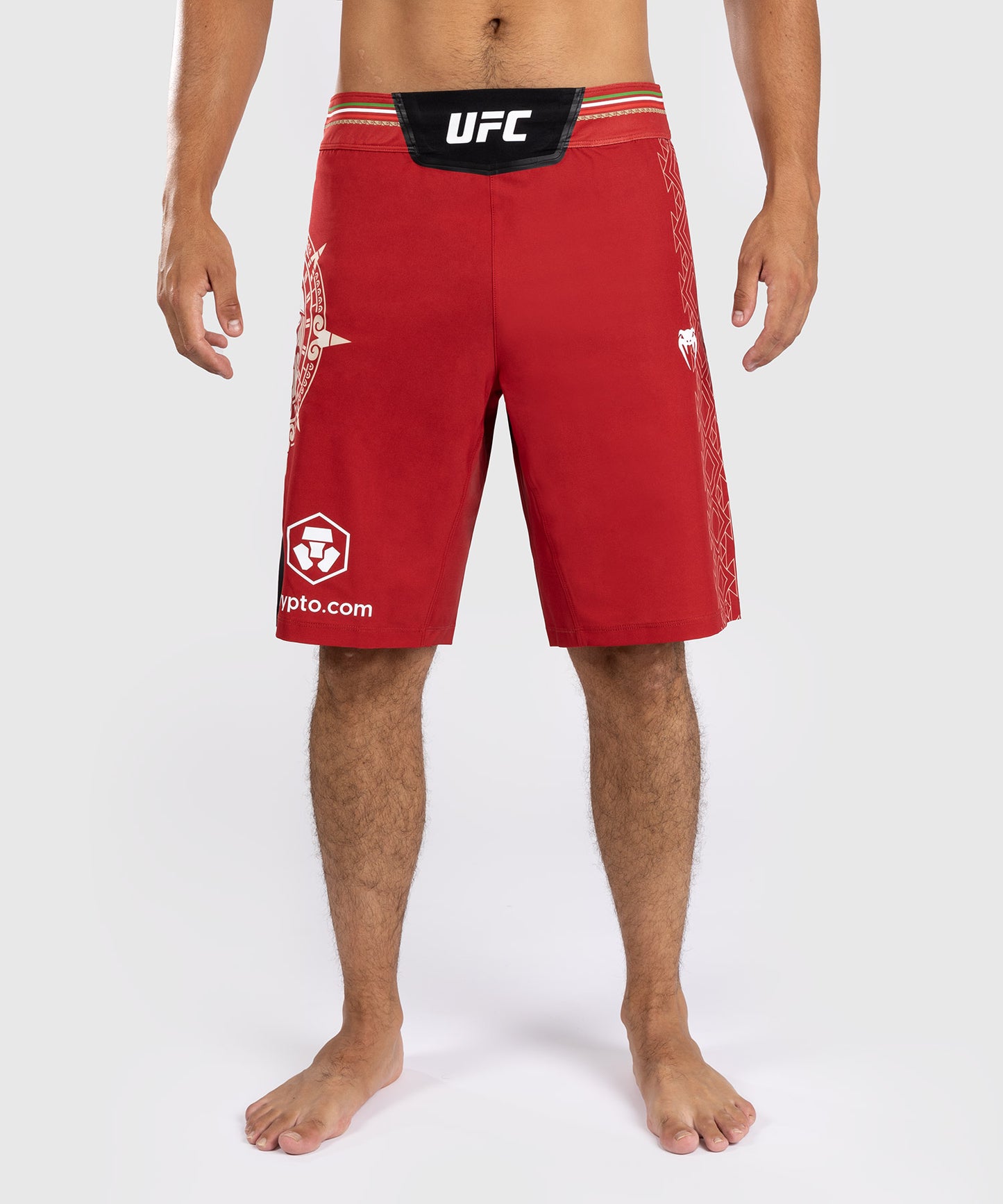 Noche UFC by Venum Authentic Fight Night Herren Kampfshorts - Lange Passform - Rot