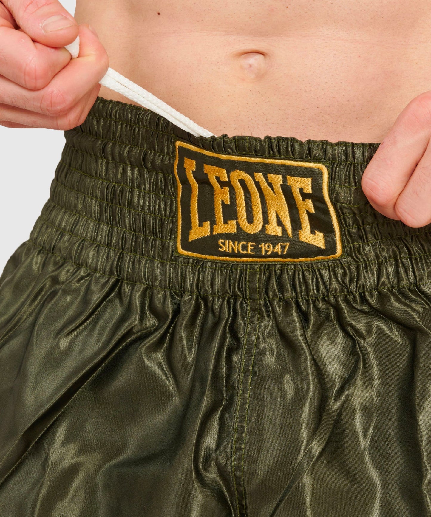 Leone Basic Muay Thai Shorts - Khaki