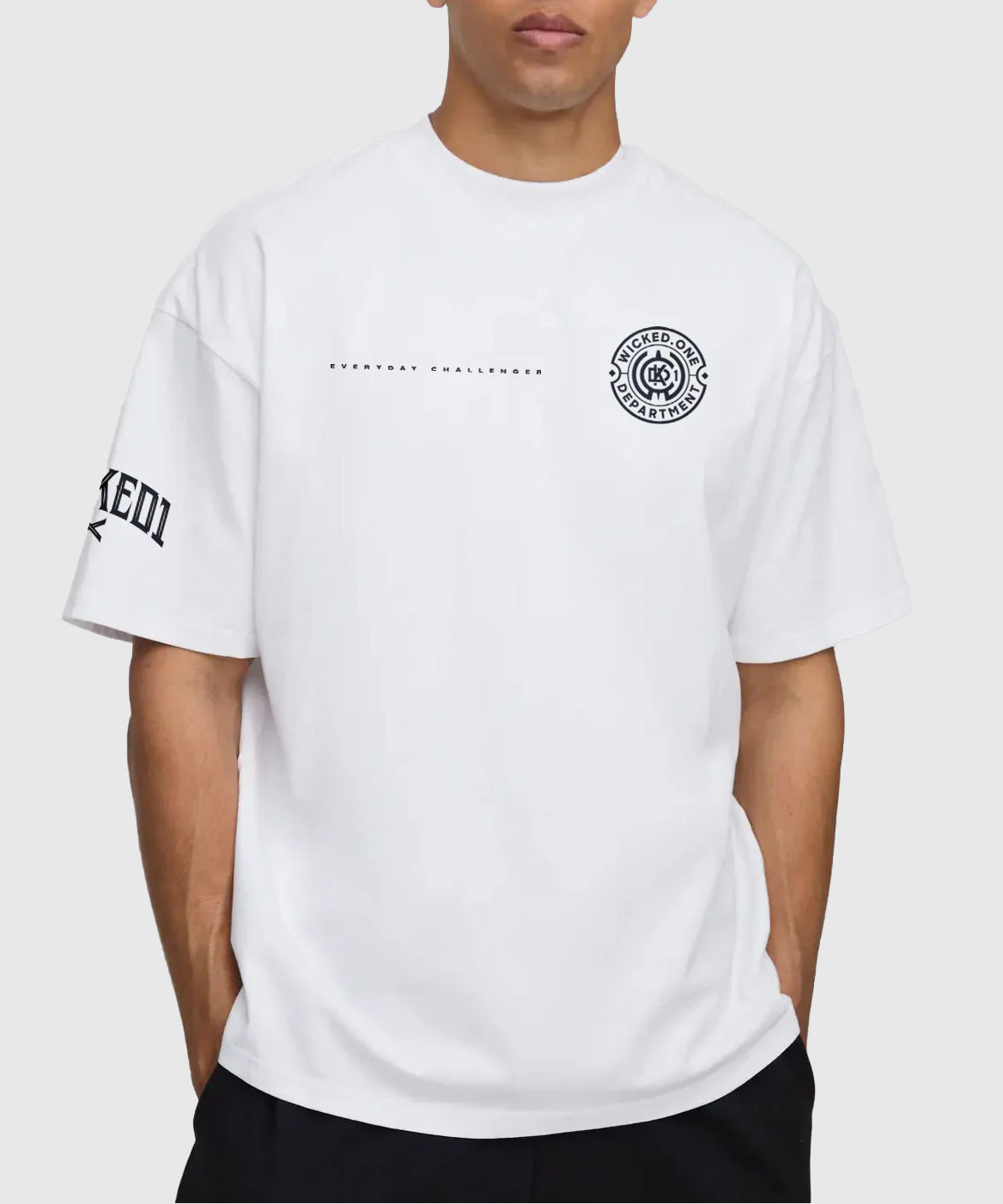 Wicked One Department Oversize-T-Shirt - Weiß