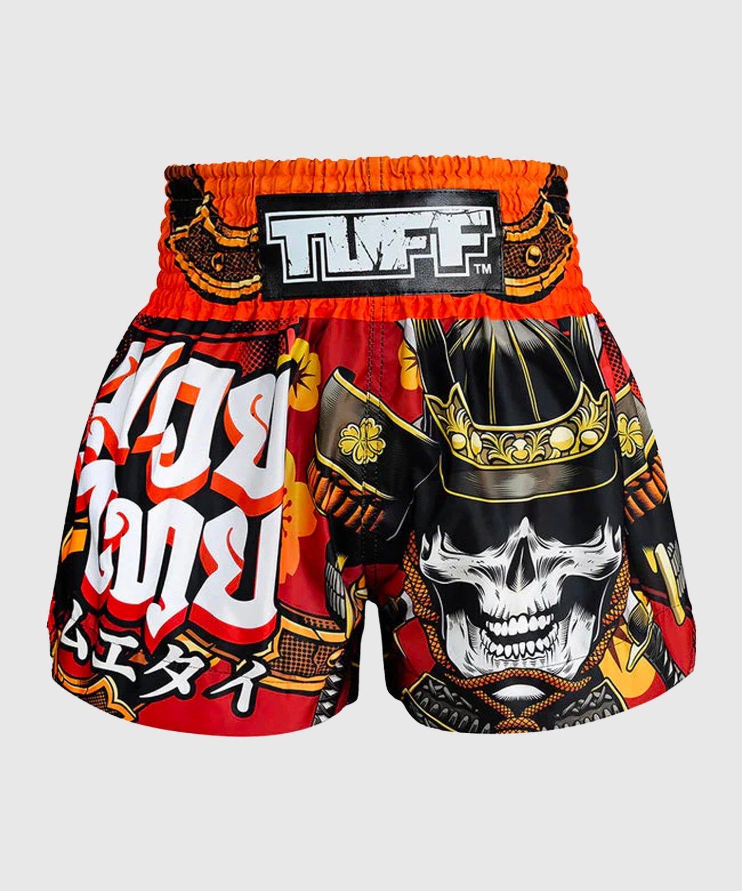 Short de Muay Thai Tuff Samurai Skull - Rouge
