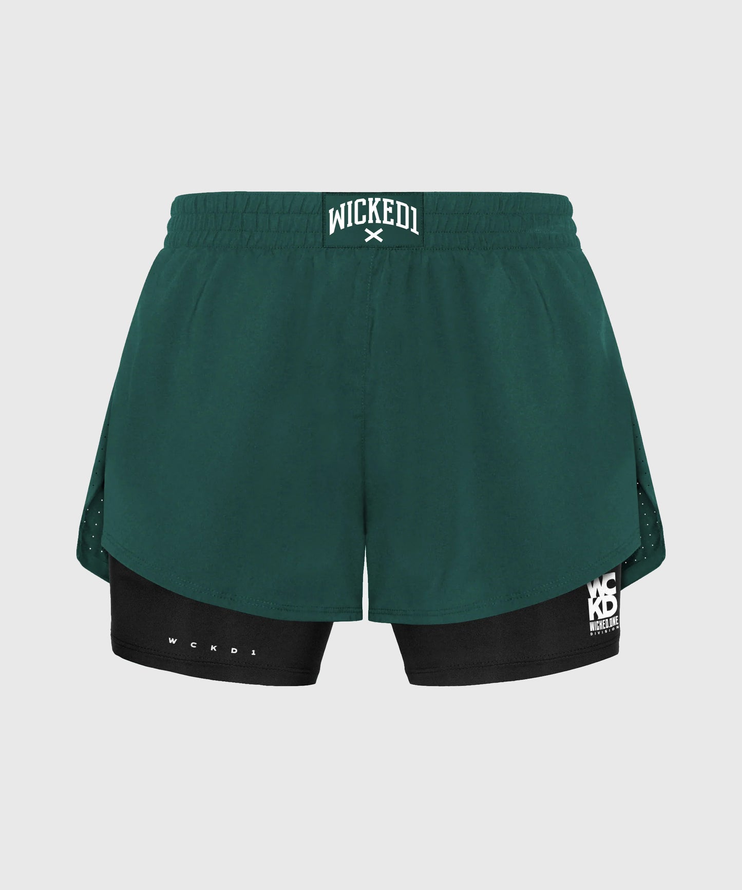 Wicked One Usual Fight Shorts - Green/Black
