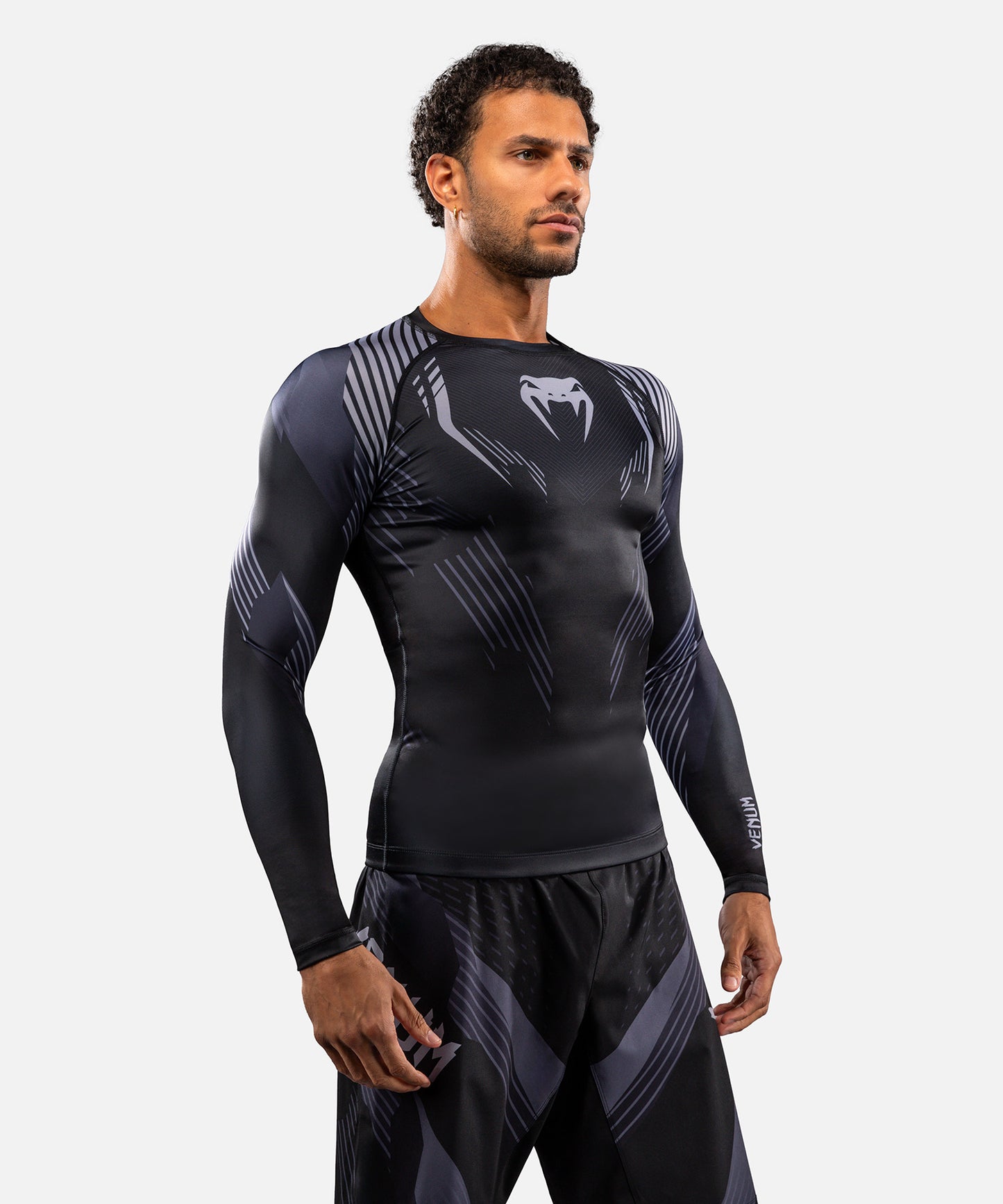 Venum No-Gi 6.0 Langarm Rashguard - Schwarz/Grau