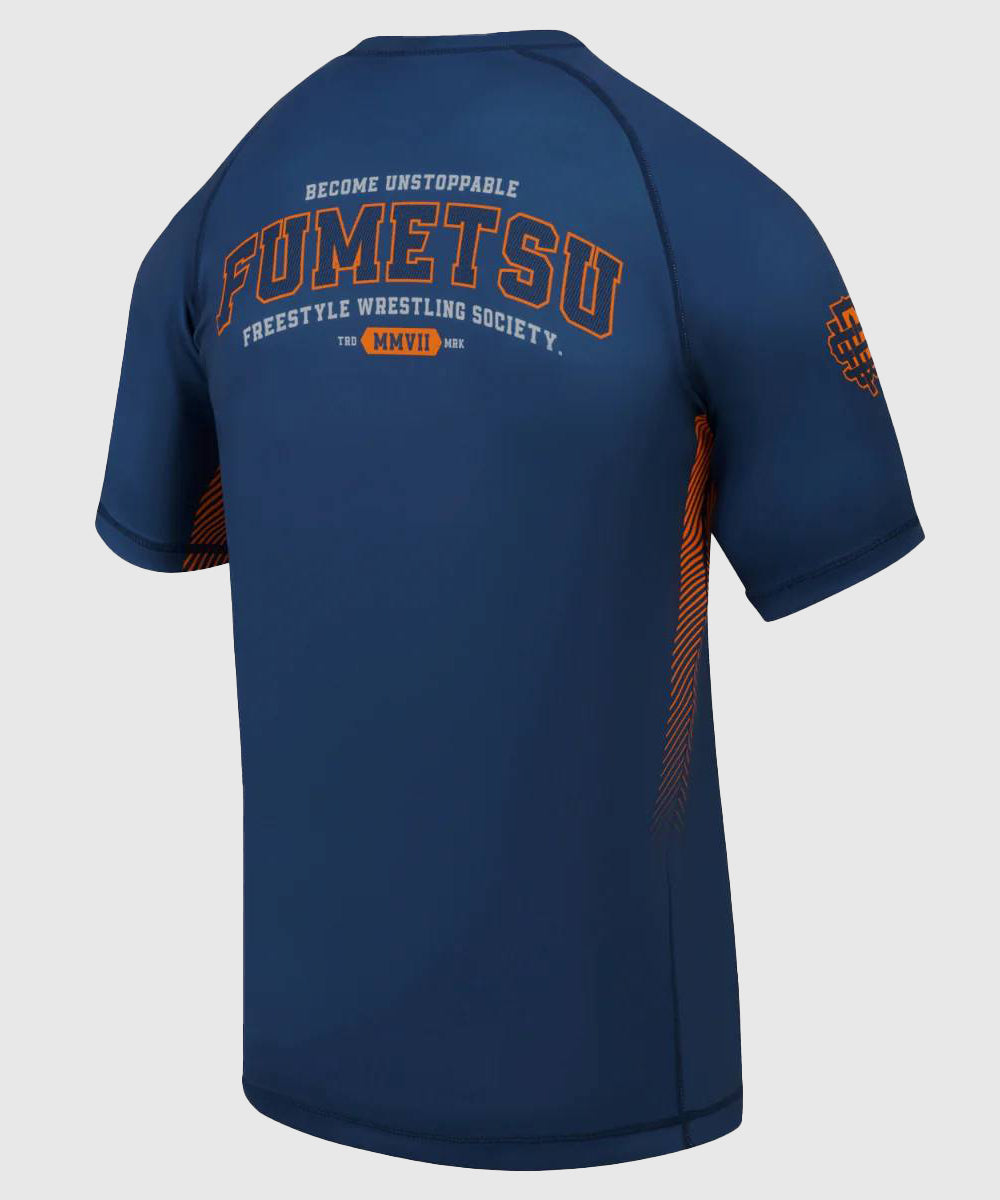 Rashguard À Manches Courtes Fumetsu Varsity - Bleu Marine