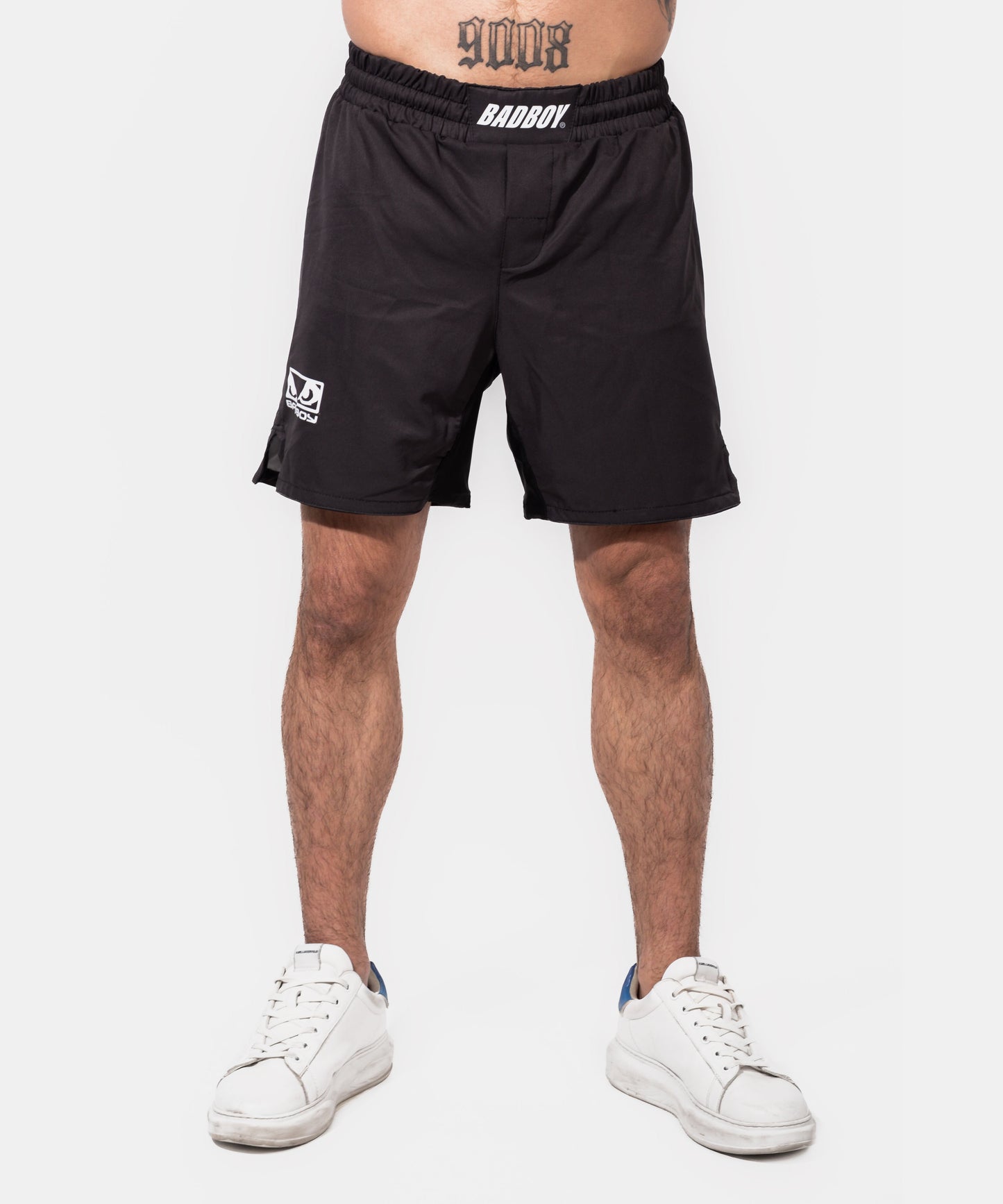 Bad Boy Logo Classic Pantalones de MMA - Negro/Blanco