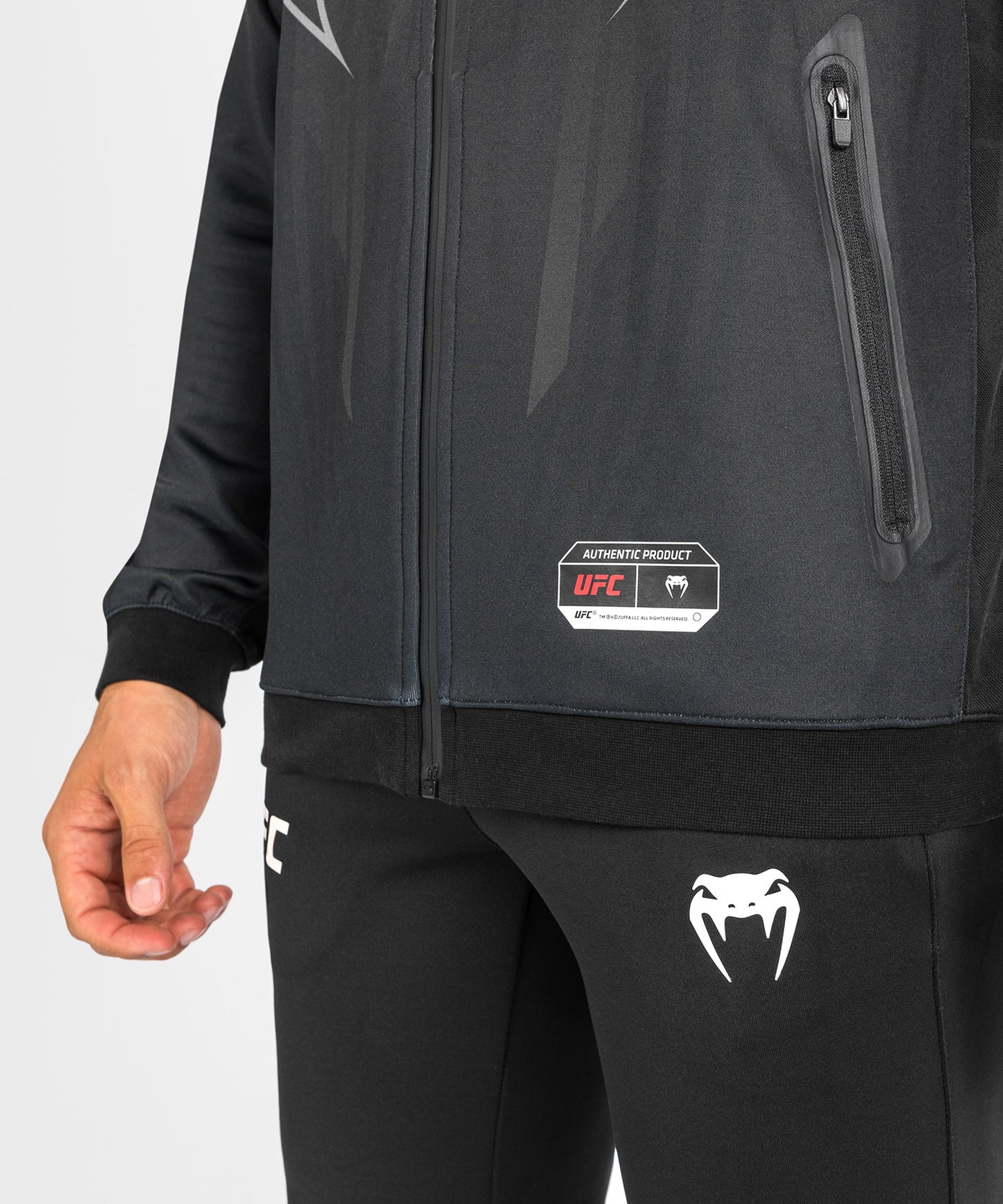 Sweat à capuche Walkout UFC Venum Authentic Fight Night 2.0 pour homme - Noir