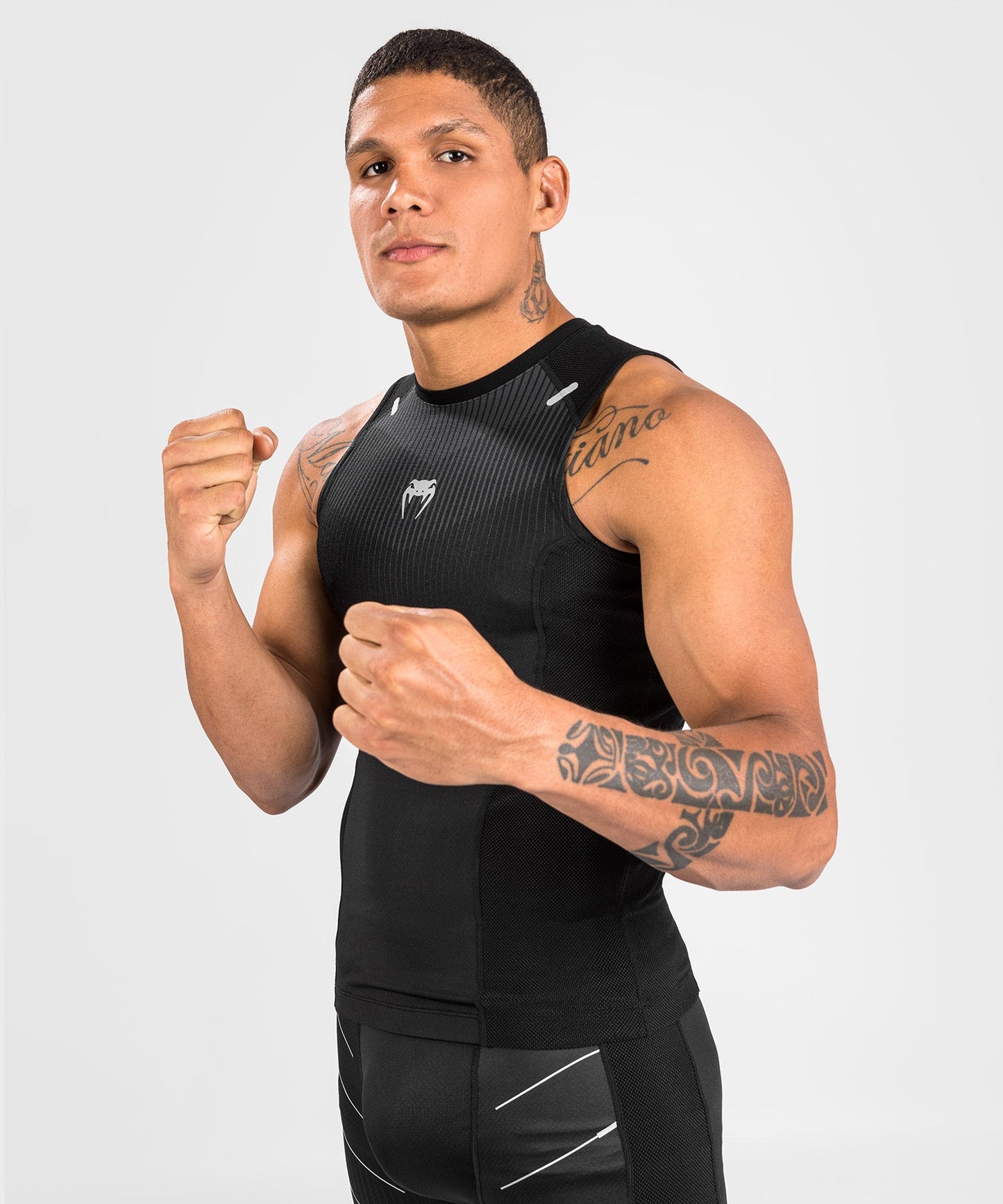 Venum Biomecha Sleeveless Rashguard - Black/Grey