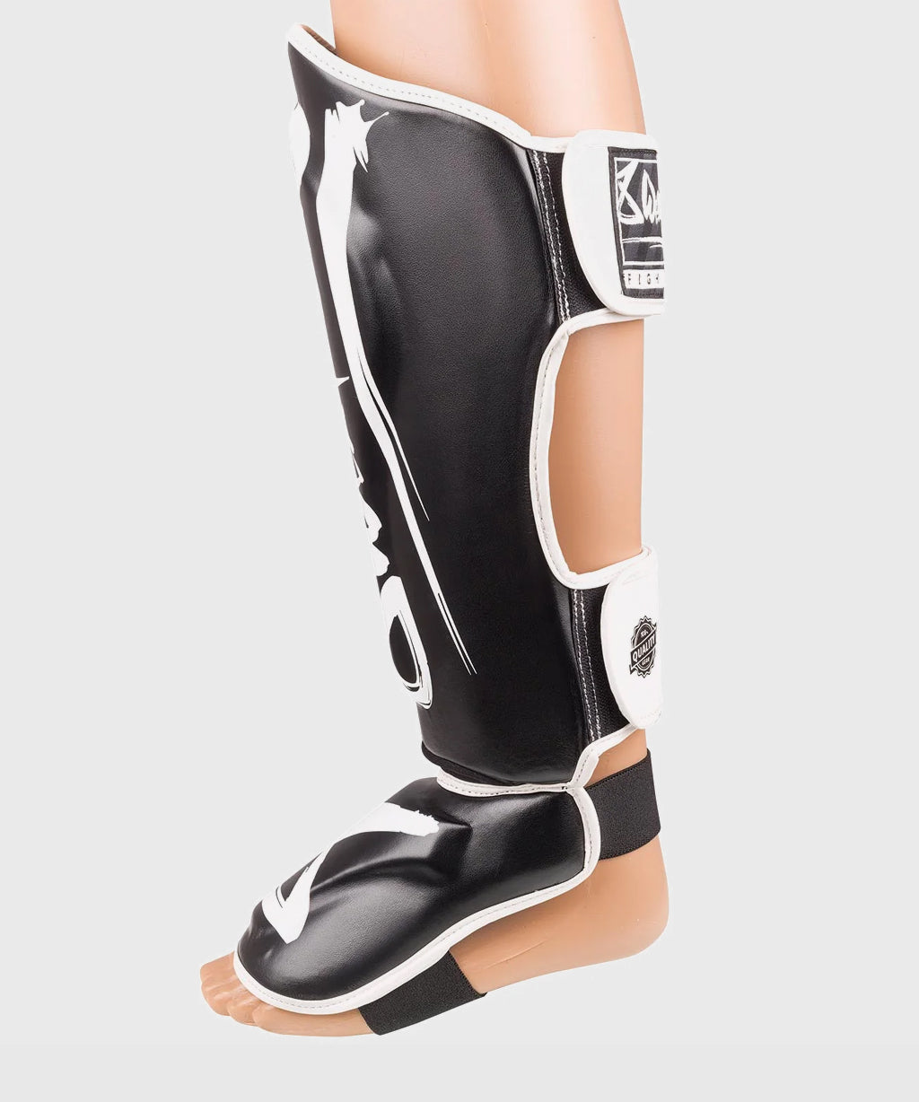 8 Weapons Unlimited 2.0 Shin Guards - Black/White