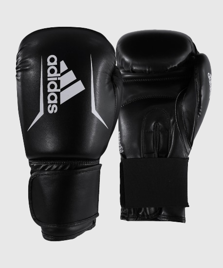 Gants de boxe Adidas Speed 50 - Noir/Blanc