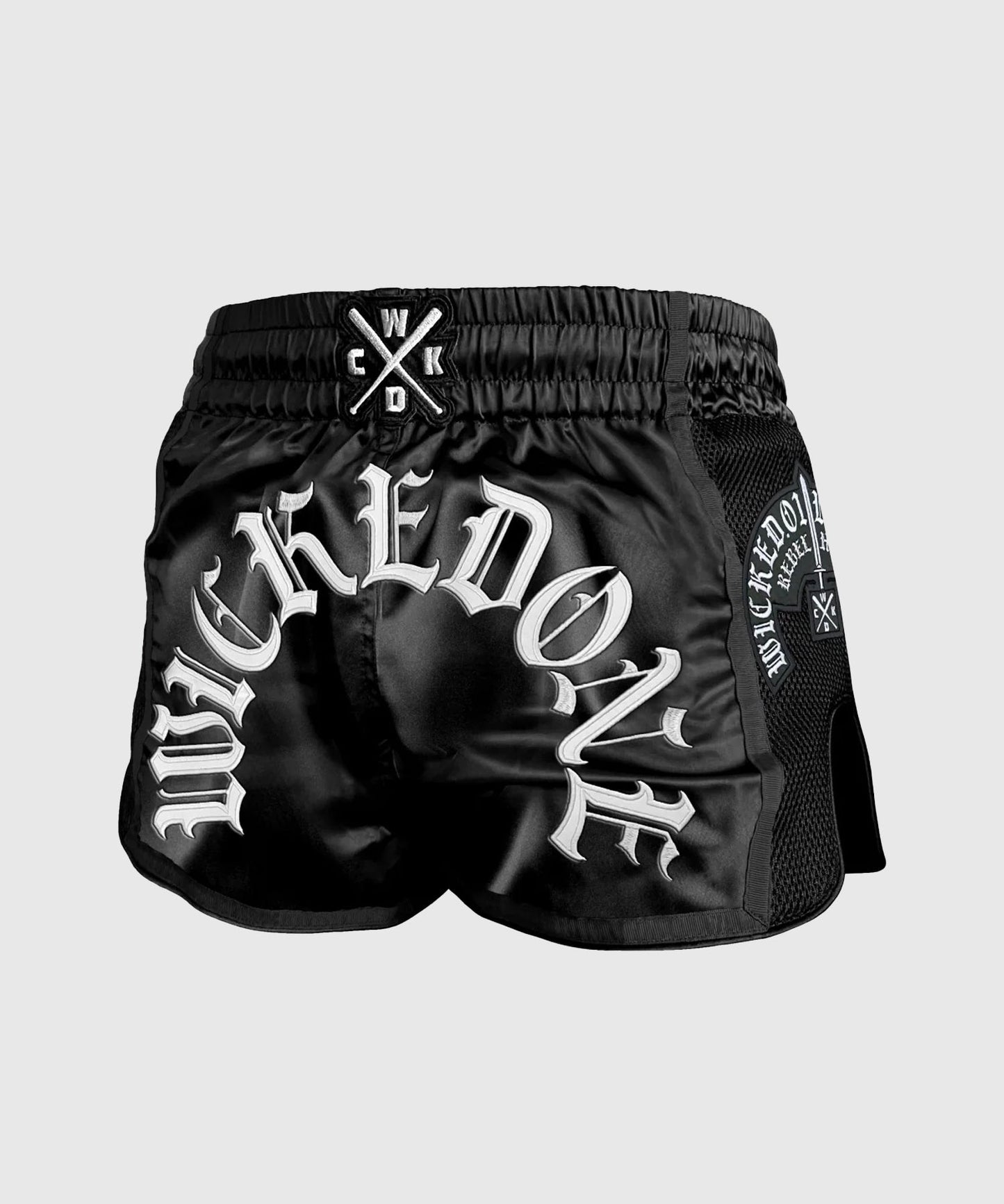 Short de Muay Thai Wicked One Swift Chains - Noir