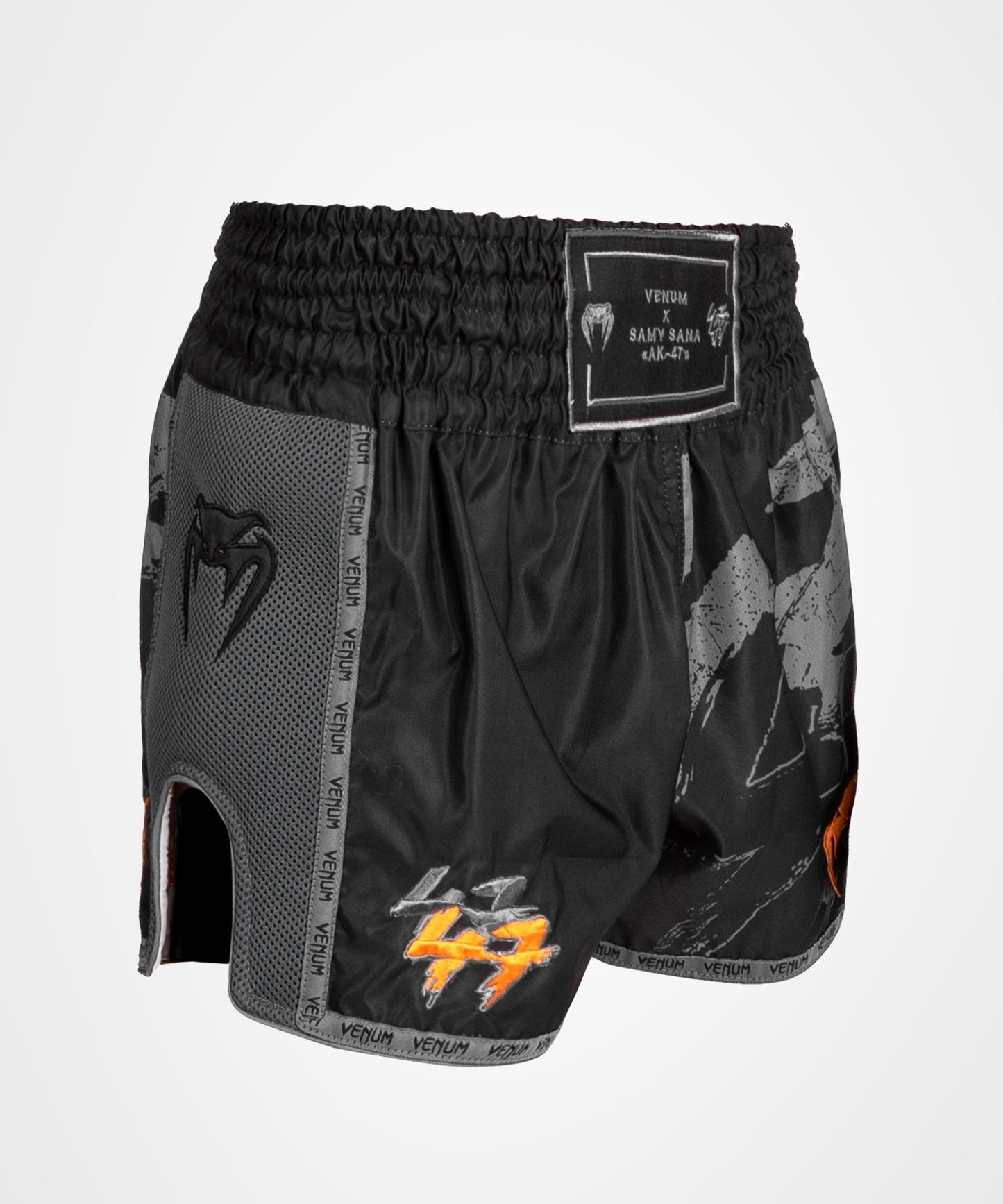 Venum S47 Muay Thai Short - Black/Orange