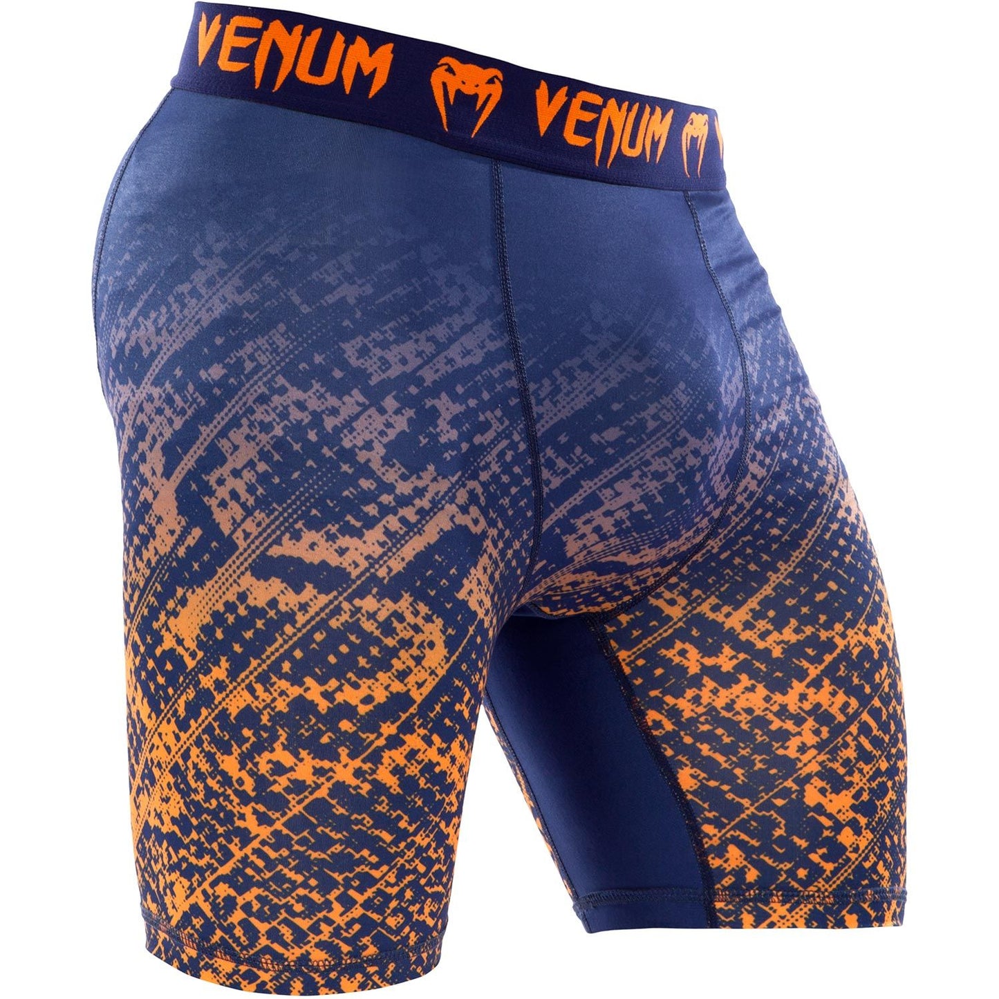 Venum Tropical Compression Shorts - Blue/Orange