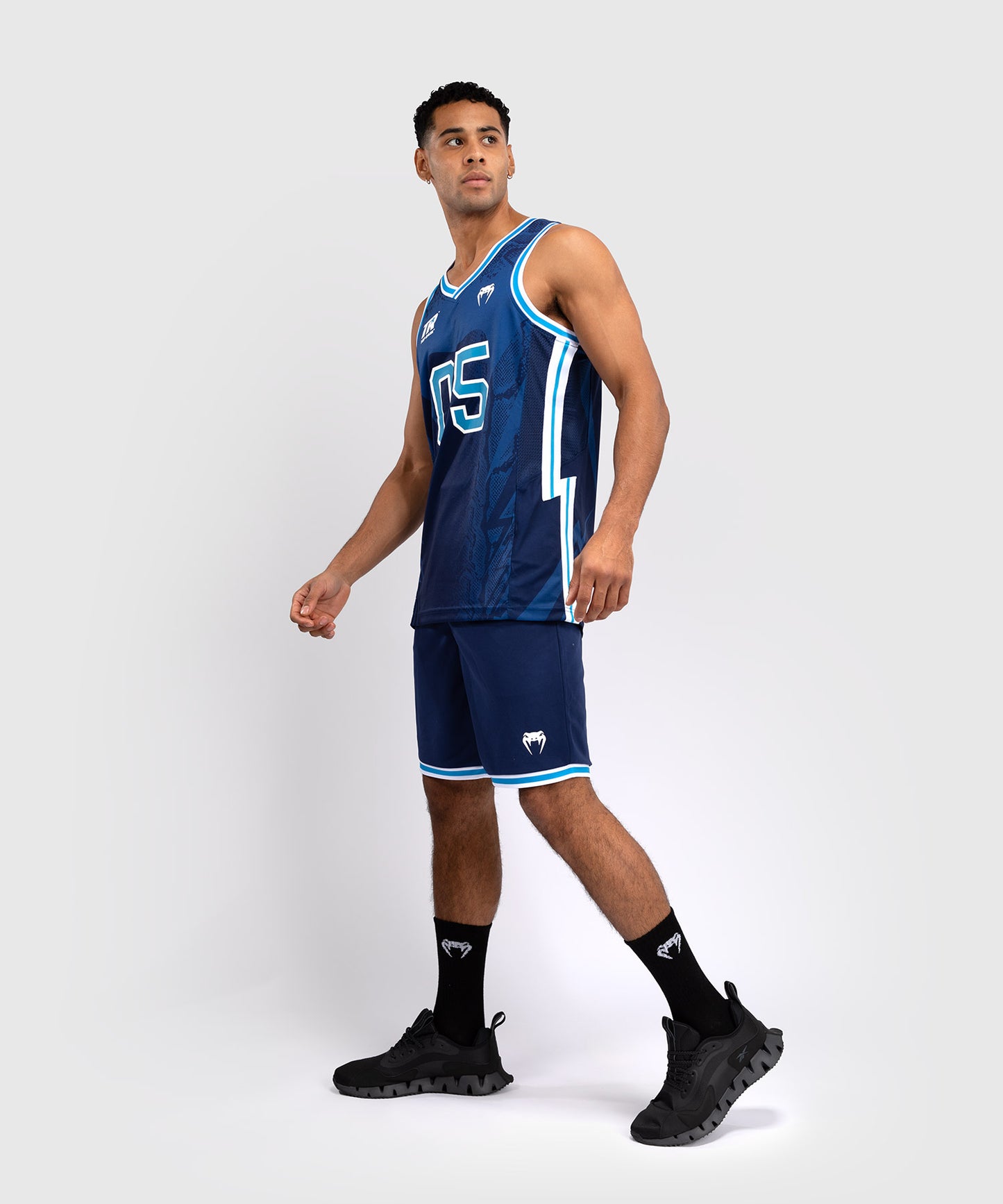 Venum x Top Rank Original Pantalones Cortos de Baloncesto para Hombre - Azul Marino