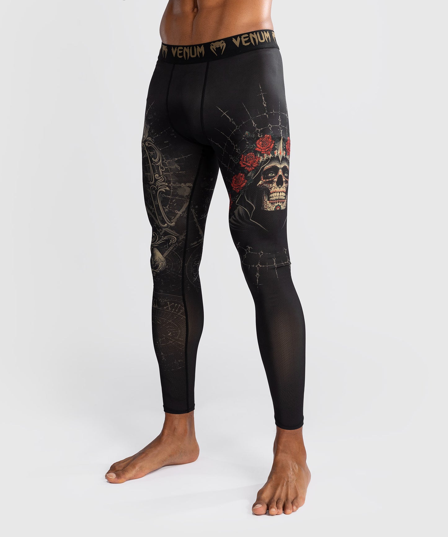 Venum Santa Muerte 5.0 Herren Spats - Tiefes Schwarz/Gold