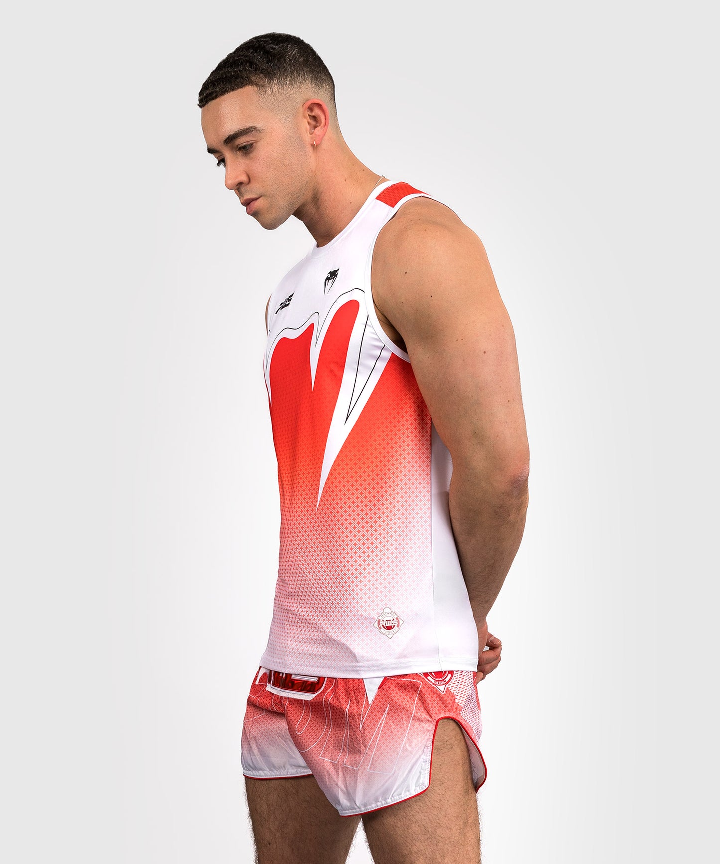 Venum x RWS 2.0 Camiseta Técnica Sin Mangas para Hombre – Blanco/Rojo
