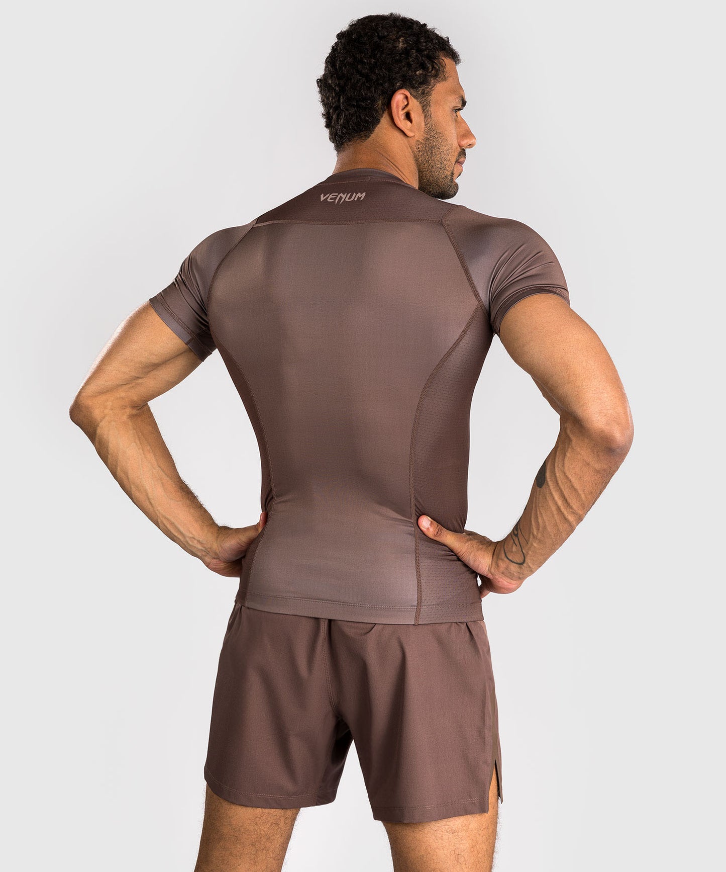 Venum No Gi Rashguards - Chocolate Brown
