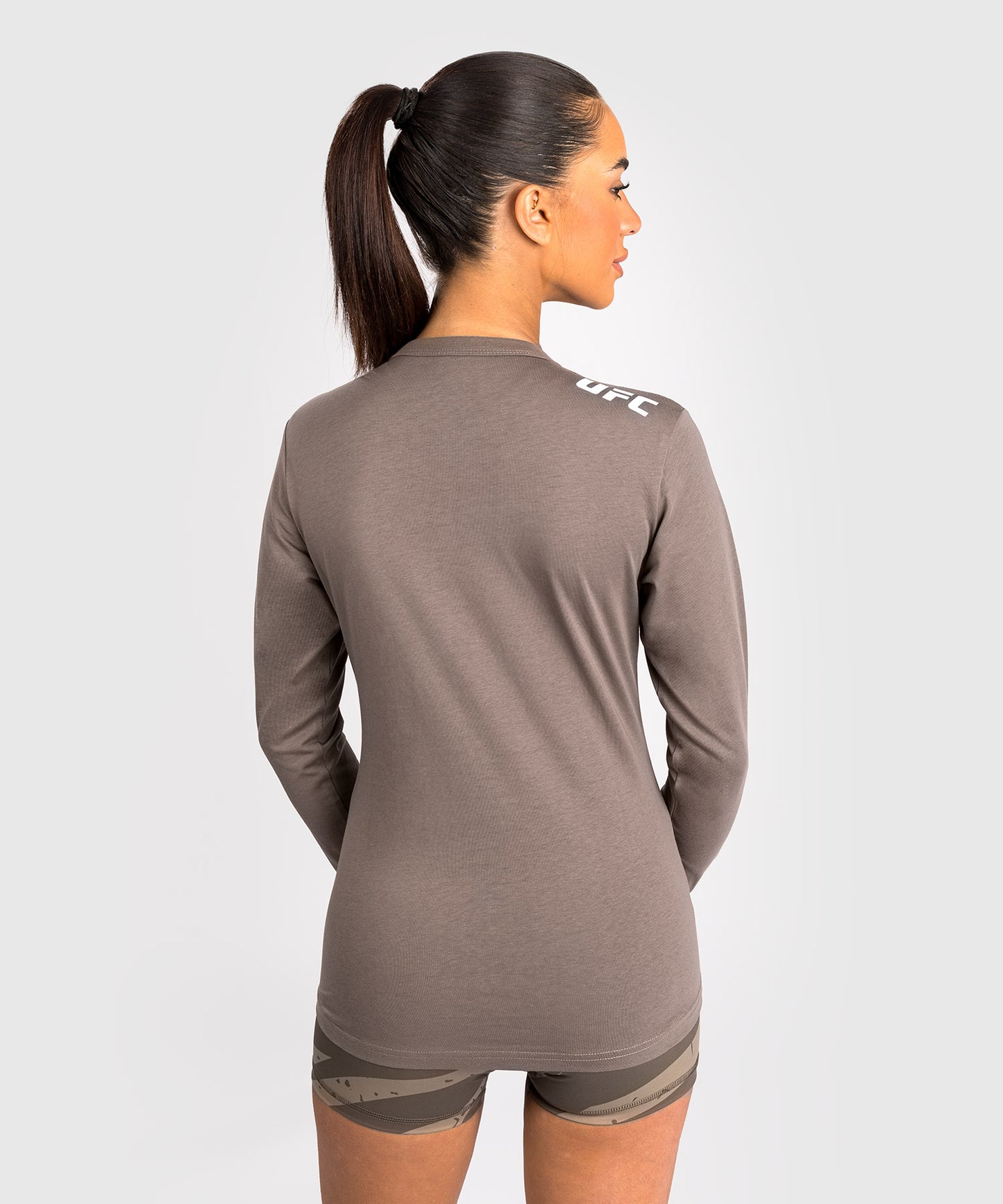 T-Shirt en Coton À Manches Longues pour Femmes UFC Adrenaline by Venum Fight Week - Bronze