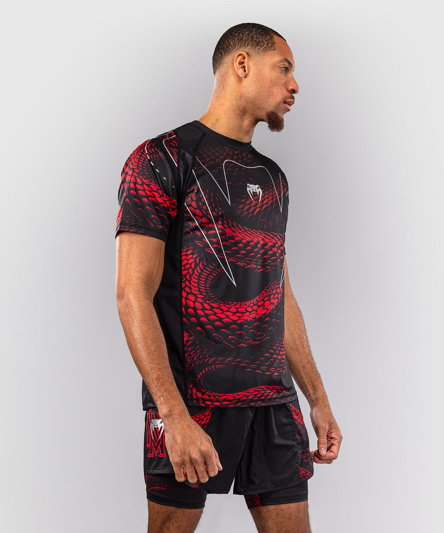 Venum Matupa Camiseta Dry Tech - Negro/Rojo/Gris Plateado
