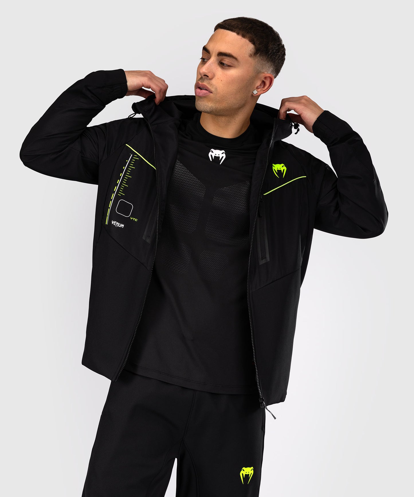 Venum Training Camp 4.0 Trainingsjacke - Schwarz/Neongrün