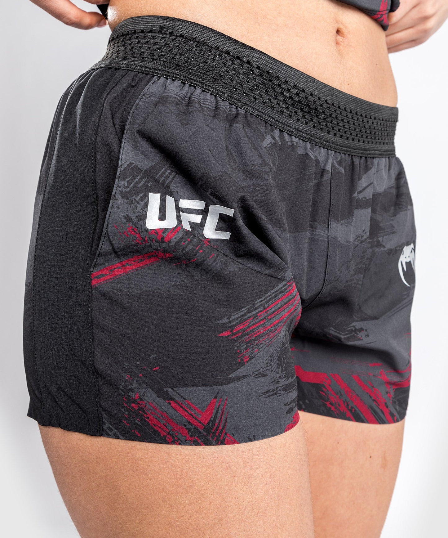 UFC Venum Authentic Fight Week 2.0 Training Shorts - For Women - Black/Red