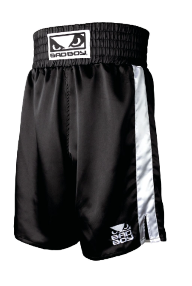 Bad Boy Boxing Shorts - Black/White