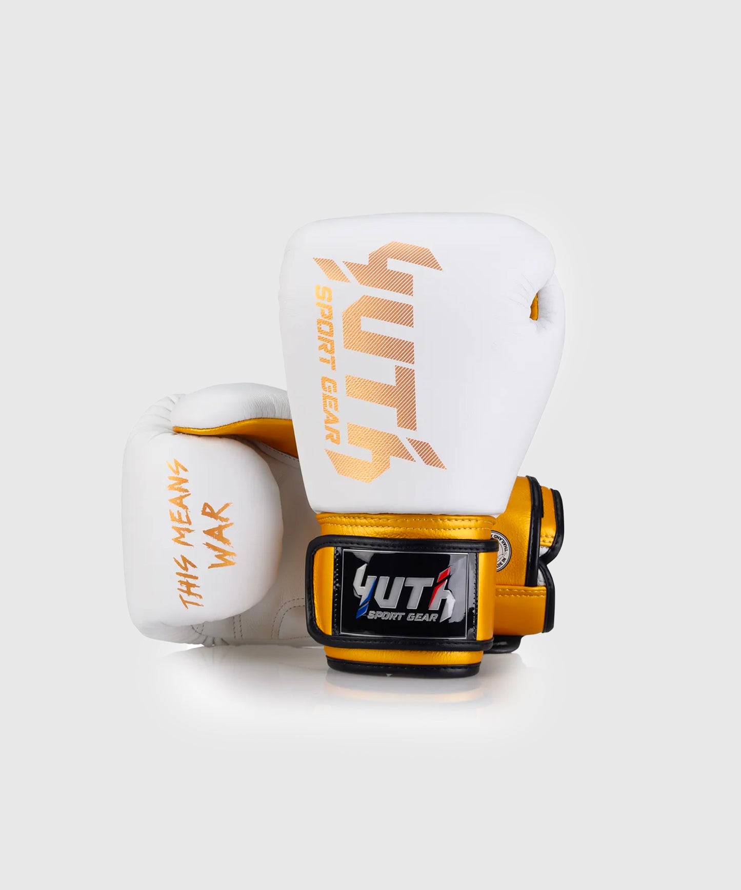 Gants de Boxe Yuth Gold Line - Blanc/Or