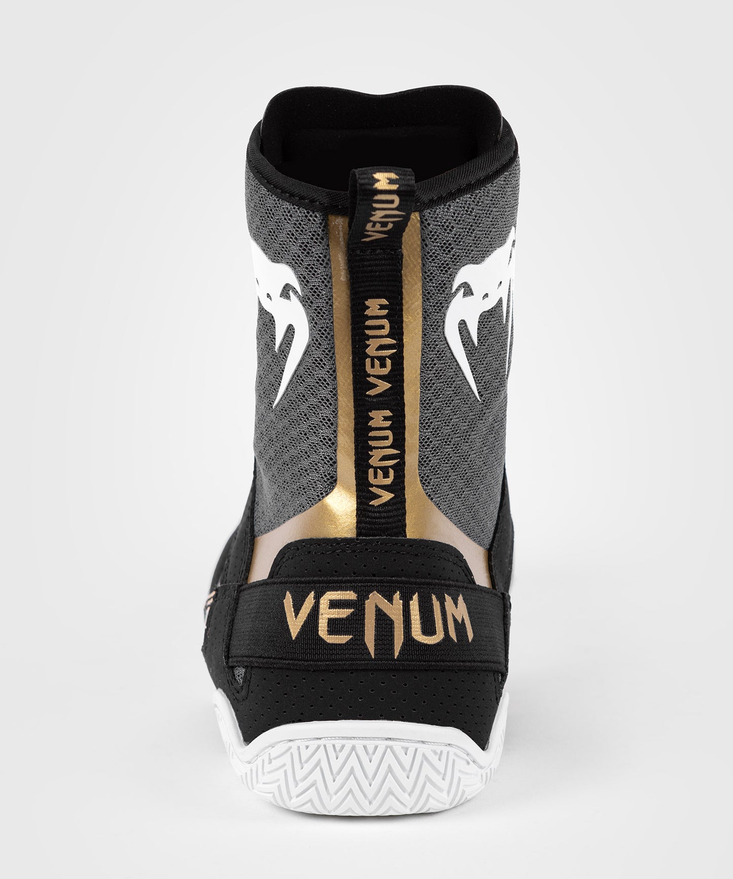 Chaussures de boxe Venum Elite - Noir/Blanc/Or