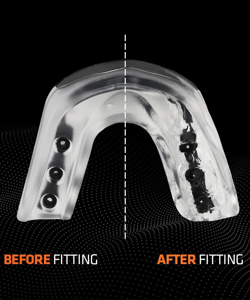 Shock Doctor Pro Junior Mouthguard - Clear/Black