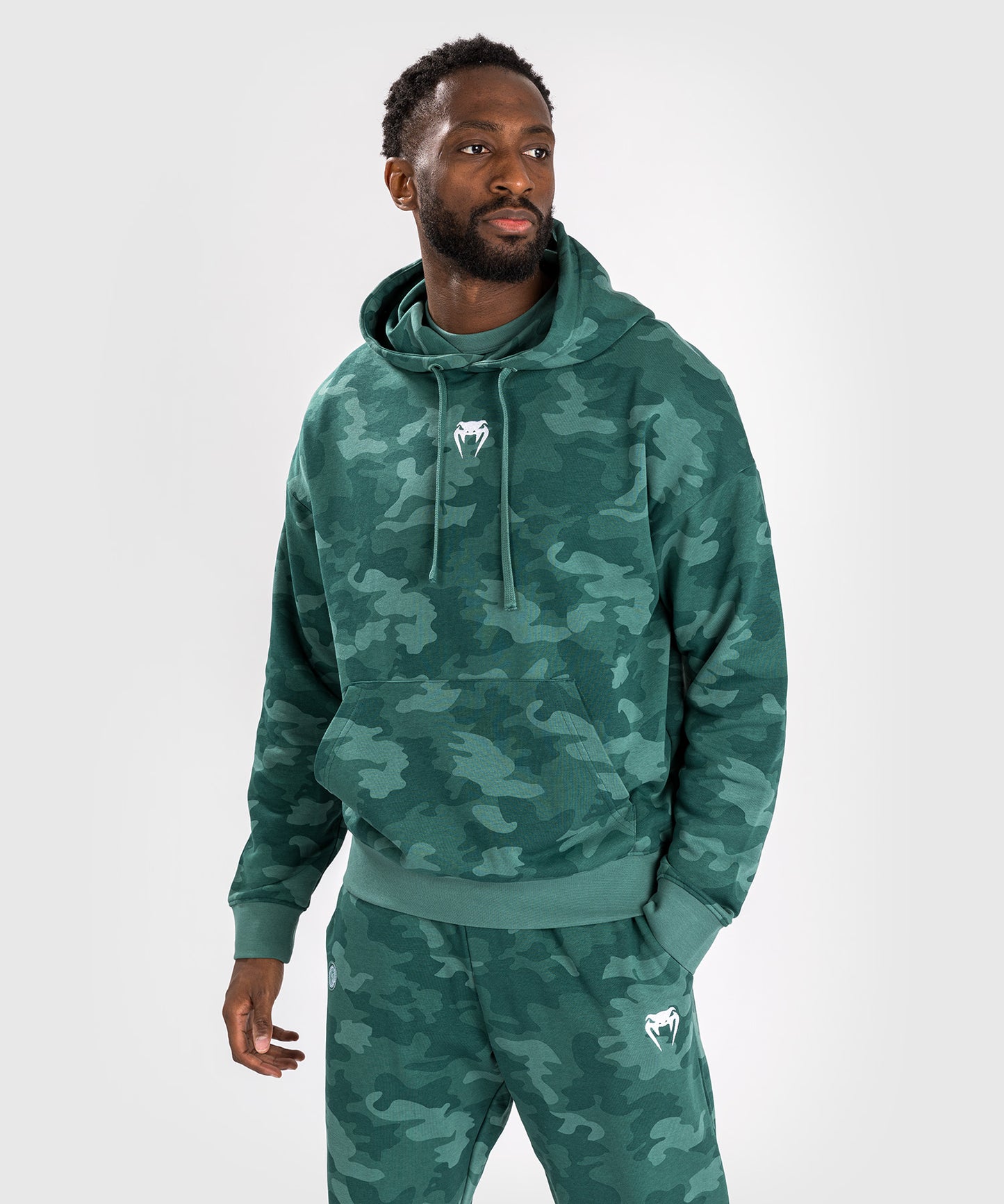 Sweat À Capuche pour Hommes Venum Vortex XL - Camouflage Turquoise